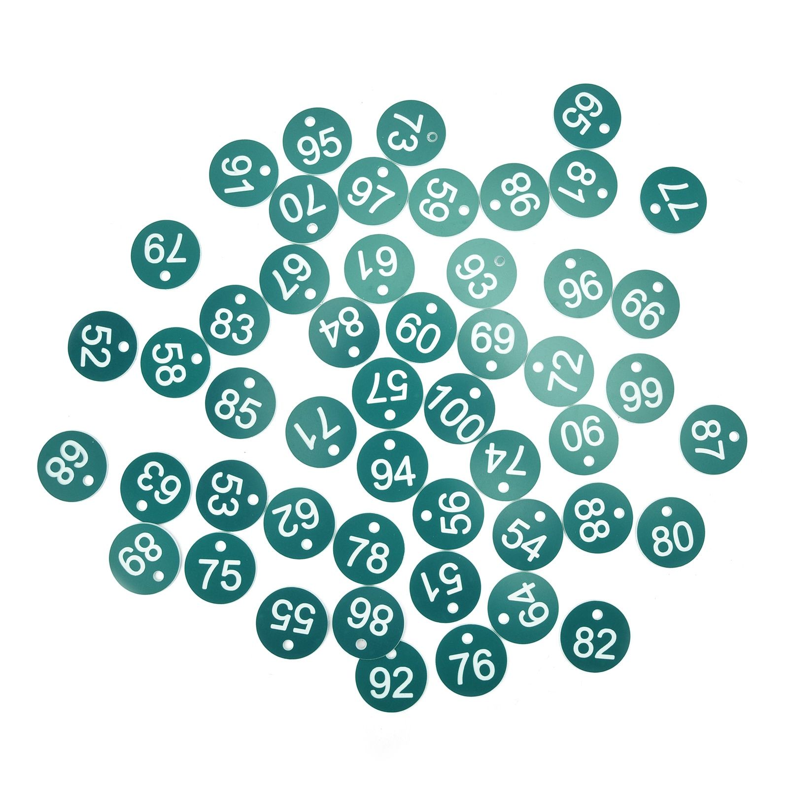50PCS Numbered Label Numbered Tag for Farm Livestock Beekeeping Husbandry Breeding Supplies51-100 Green - Image 4