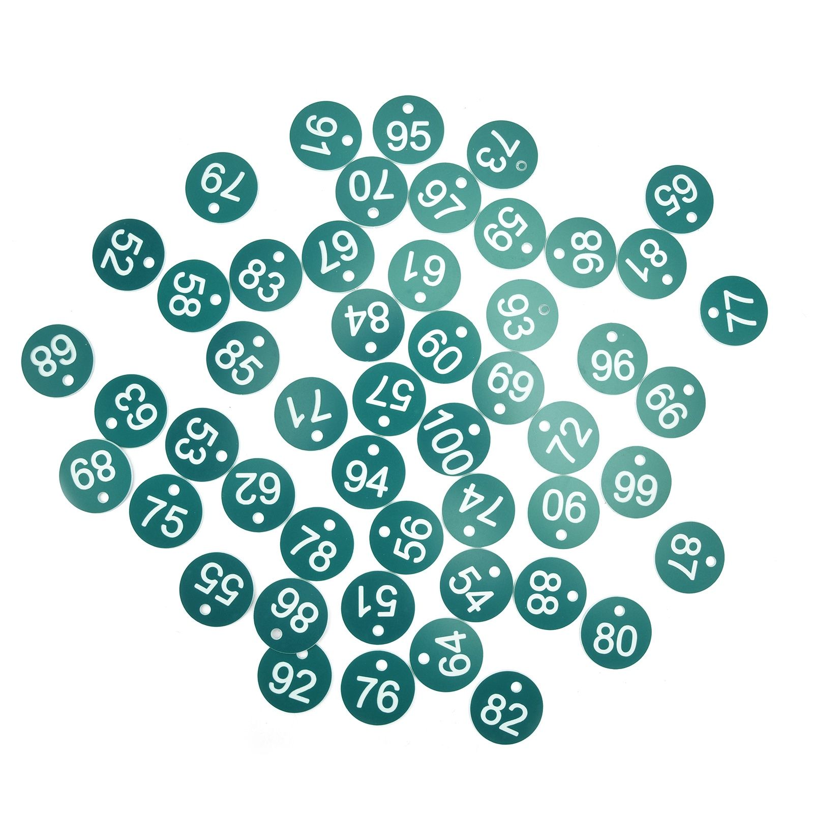 50PCS Numbered Label Numbered Tag for Farm Livestock Beekeeping Husbandry Breeding Supplies51-100 Green - Image 5