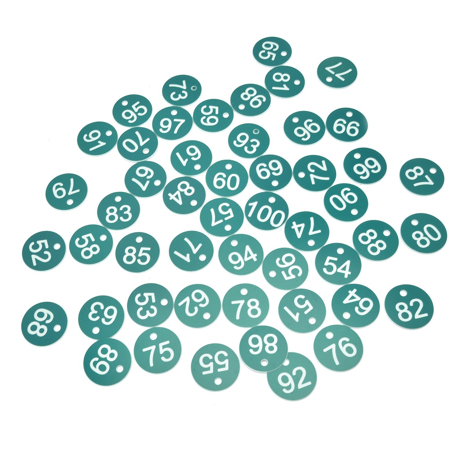 50PCS Numbered Label Numbered Tag for Farm Livestock Beekeeping Husbandry Breeding Supplies51-100 Green - Image 6