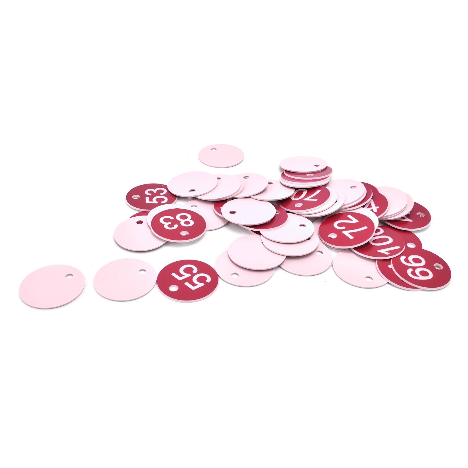 50PCS Numbered Label Numbered Tag for Farm Livestock Beekeeping Husbandry Breeding Supplies51-100 Red - Image 8