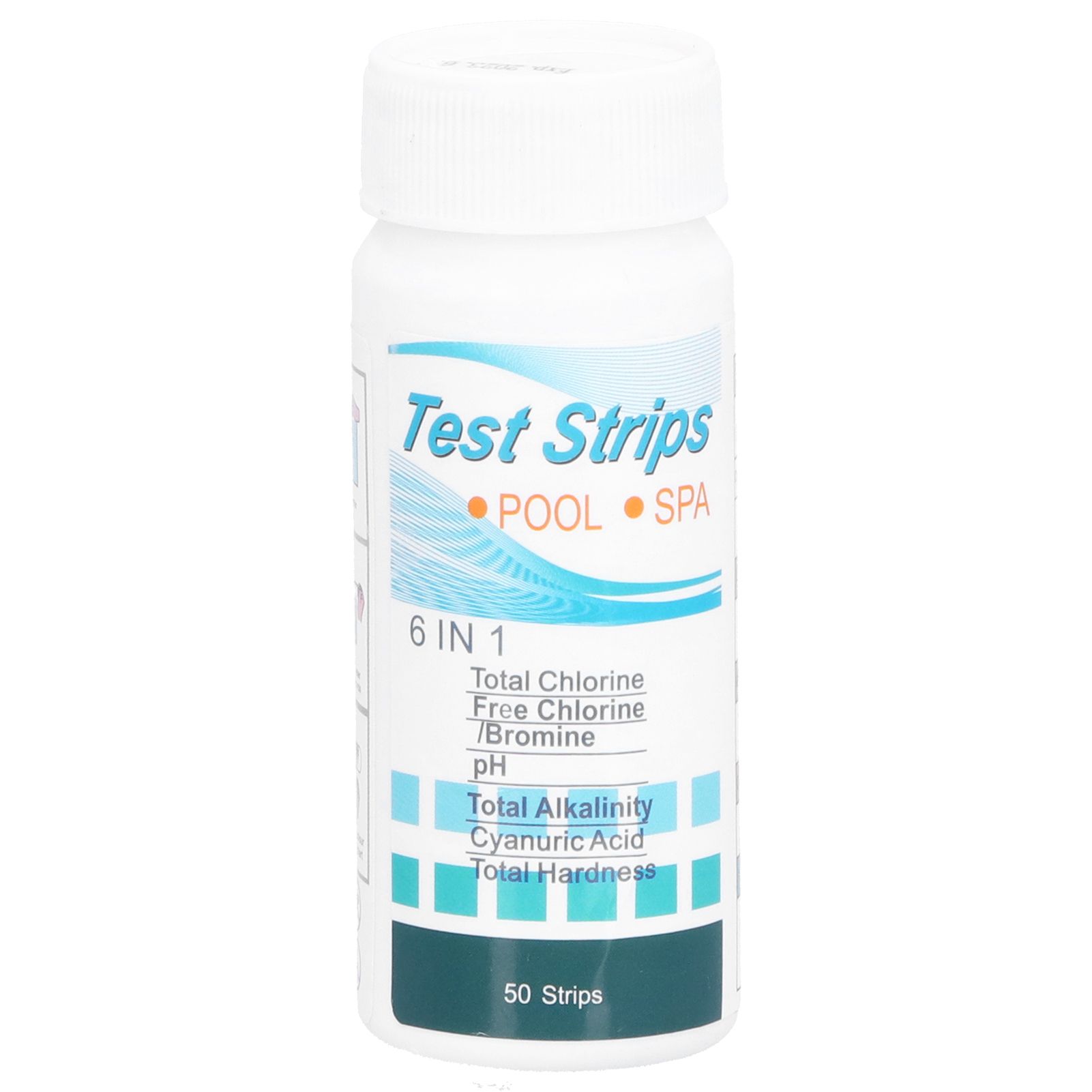 50Pcs Water Test Strip 6‑In‑1 PH Value Hardness Test Strip Pool Test Strip for Aquarium Pond - Image 4