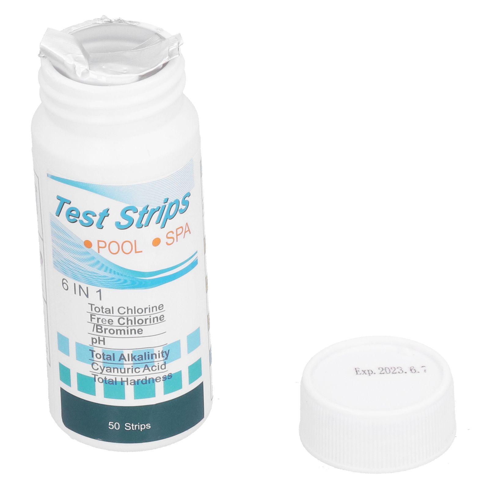 50Pcs Water Test Strip 6‑In‑1 PH Value Hardness Test Strip Pool Test Strip for Aquarium Pond - Image 7