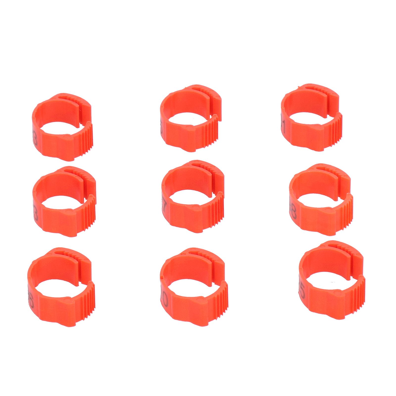 100PCS/Bag Poultry Leg Bands ClipOn Foot Rings with 01100 Numbers for Chicken Duck Goose Supplies - Image 4