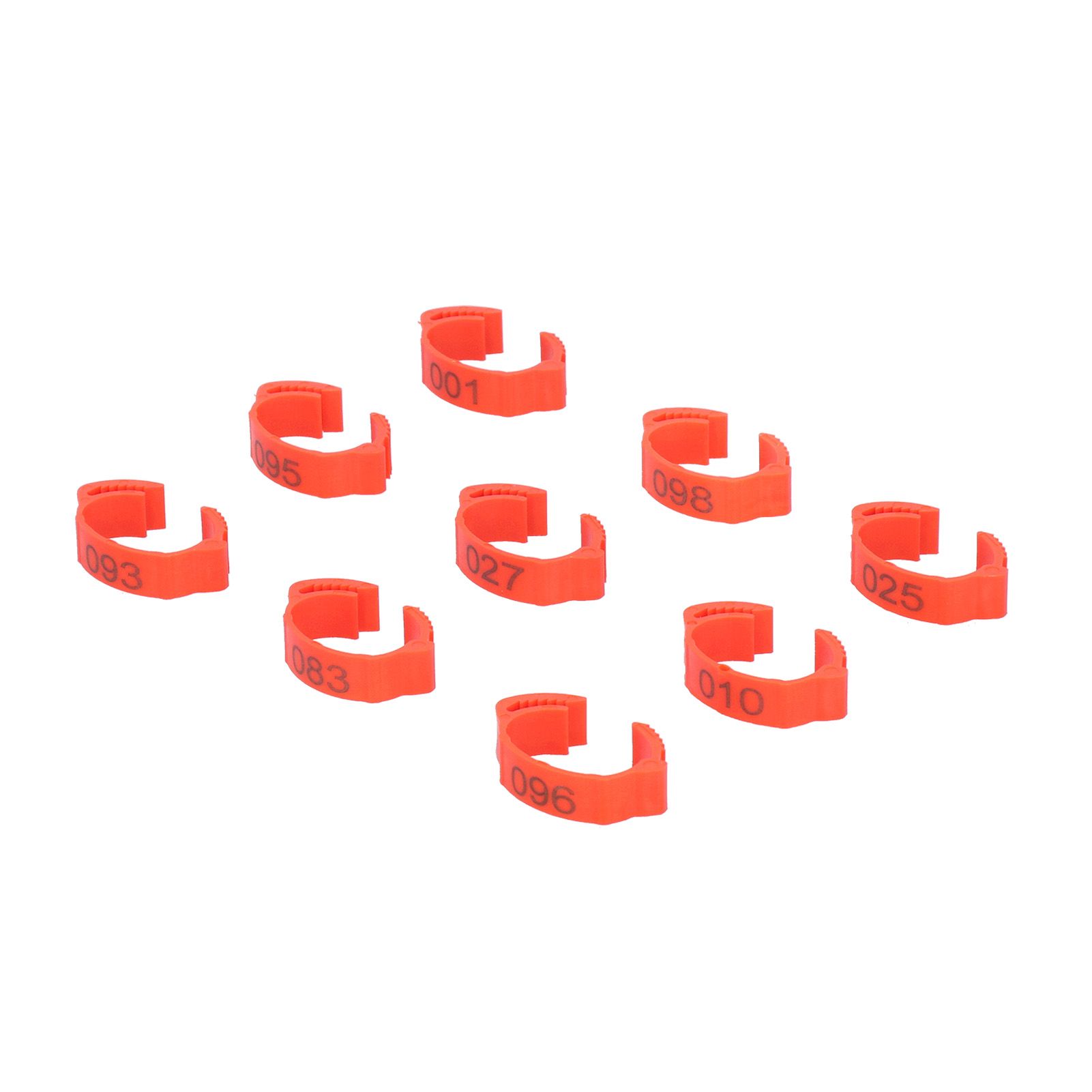 100PCS/Bag Poultry Leg Bands ClipOn Foot Rings with 01100 Numbers for Chicken Duck Goose Supplies - Image 5