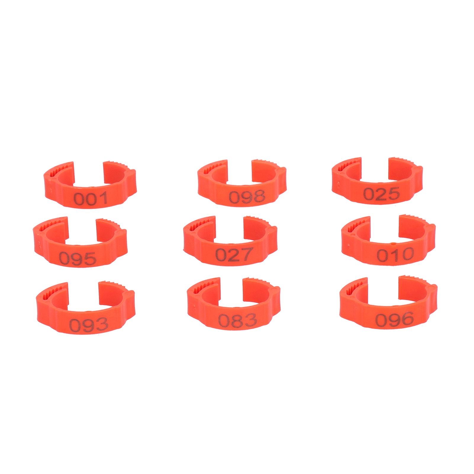 100PCS/Bag Poultry Leg Bands ClipOn Foot Rings with 01100 Numbers for Chicken Duck Goose Supplies - Image 7