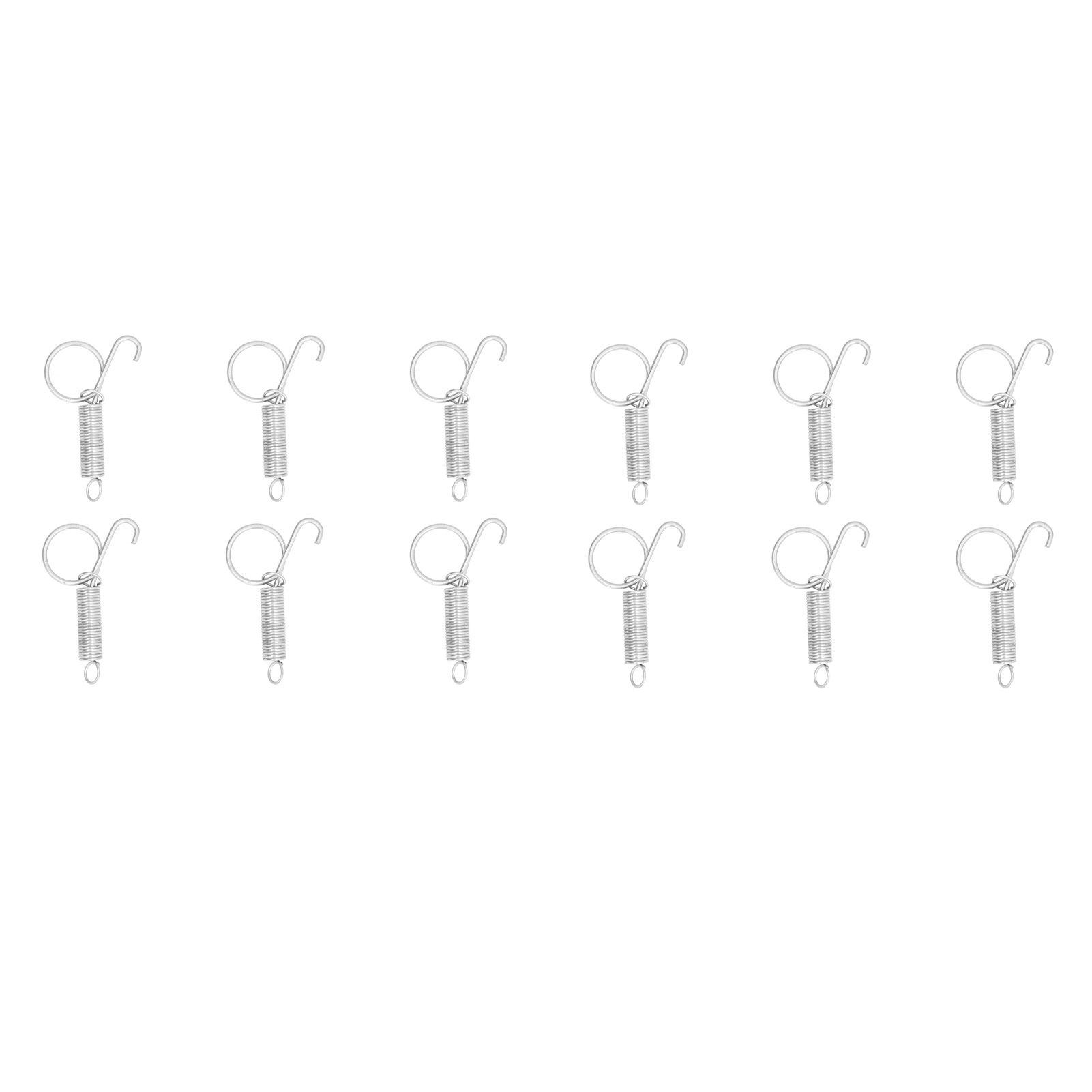 20PCS Cage Door Spring Hook Metal Finger Spring Latch Hook for Fixing Rabbit Pet Cage Door Farming EquipmentL 7.3x2.2cm - Image 2