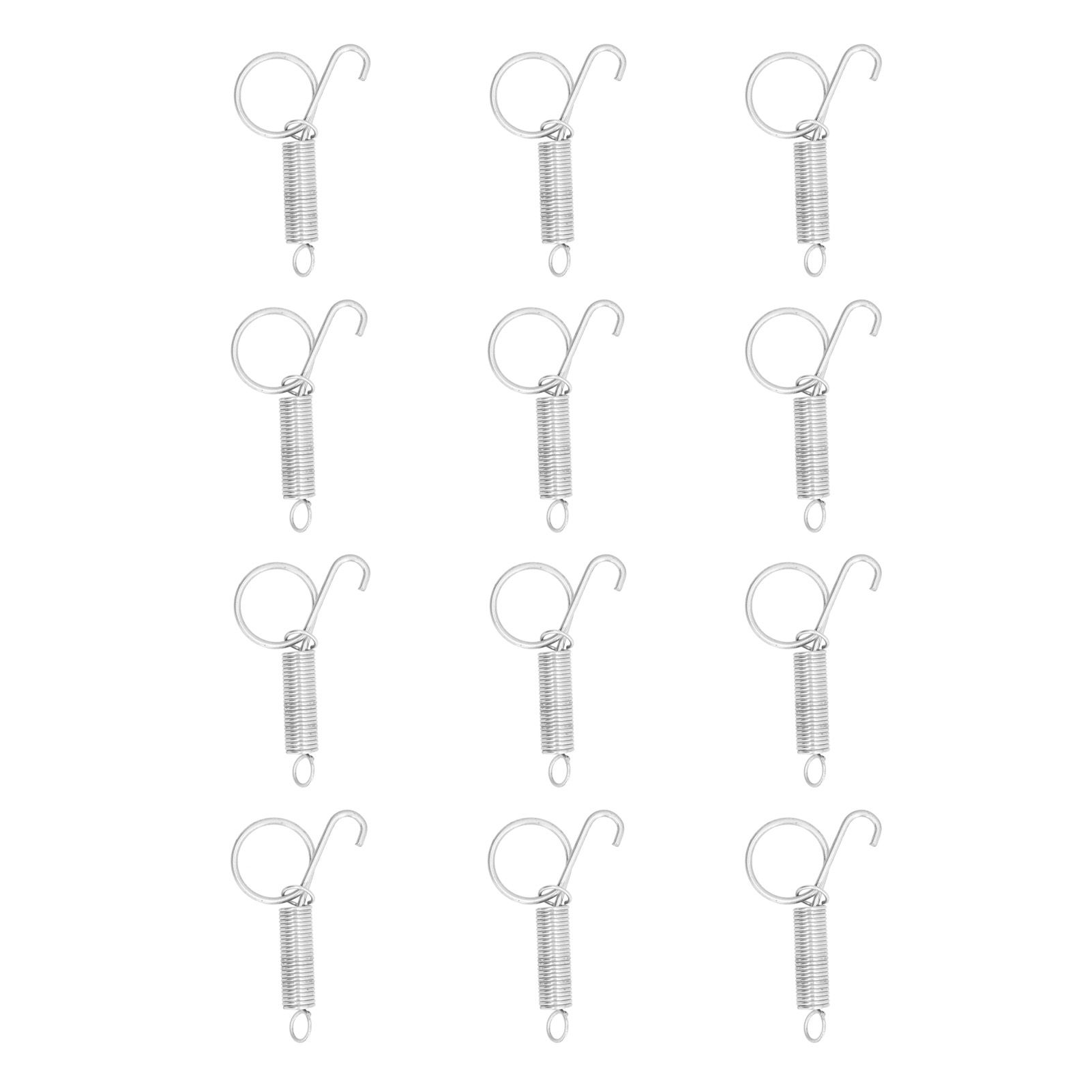 20PCS Cage Door Spring Hook Metal Finger Spring Latch Hook for Fixing Rabbit Pet Cage Door Farming EquipmentL 7.3x2.2cm - Image 3