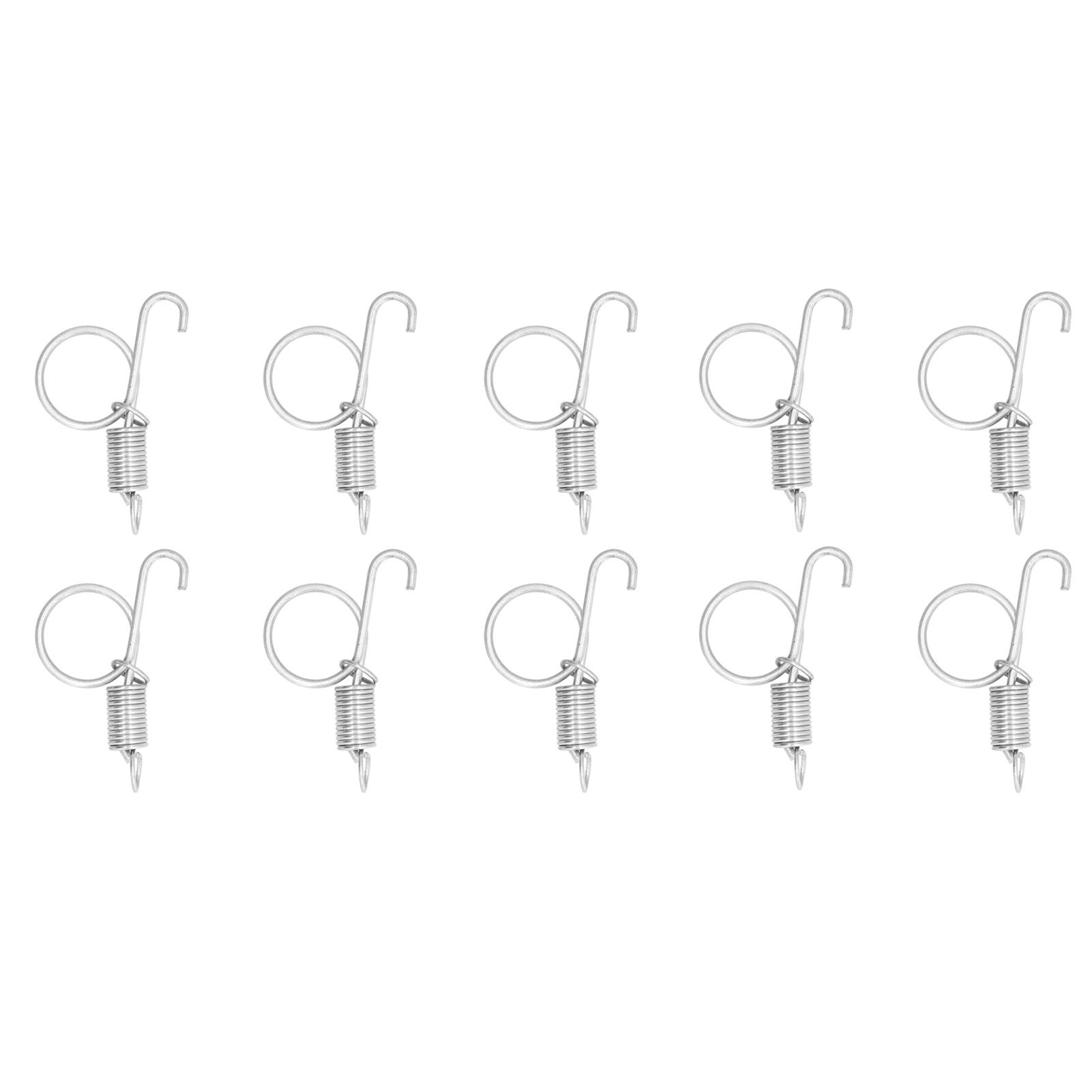 20PCS Cage Door Spring Hook Metal Finger Spring Latch Hook for Fixing Rabbit Pet Cage Door Farming EquipmentS 6x2.1cm - Image 2