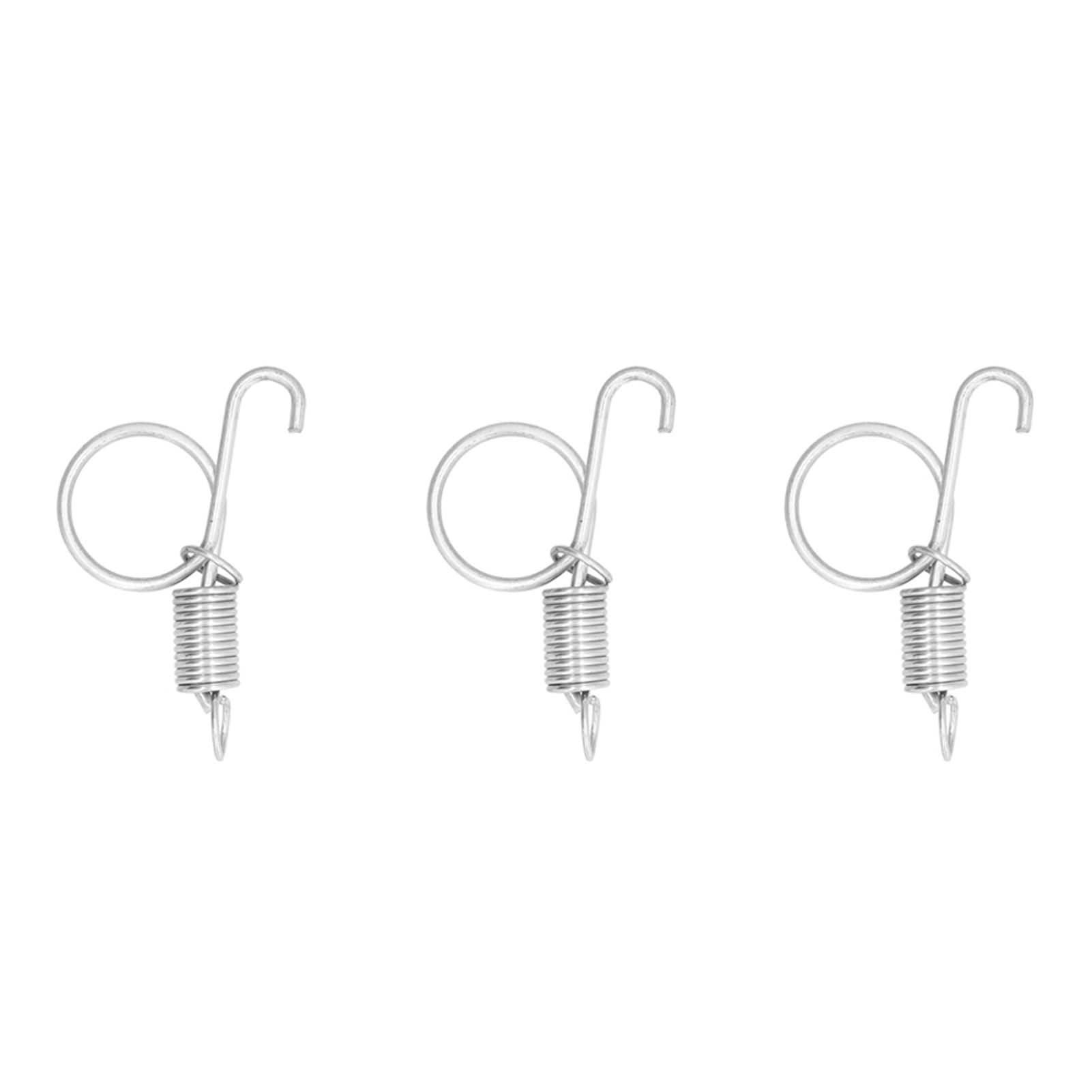20PCS Cage Door Spring Hook Metal Finger Spring Latch Hook for Fixing Rabbit Pet Cage Door Farming EquipmentS 6x2.1cm - Image 3