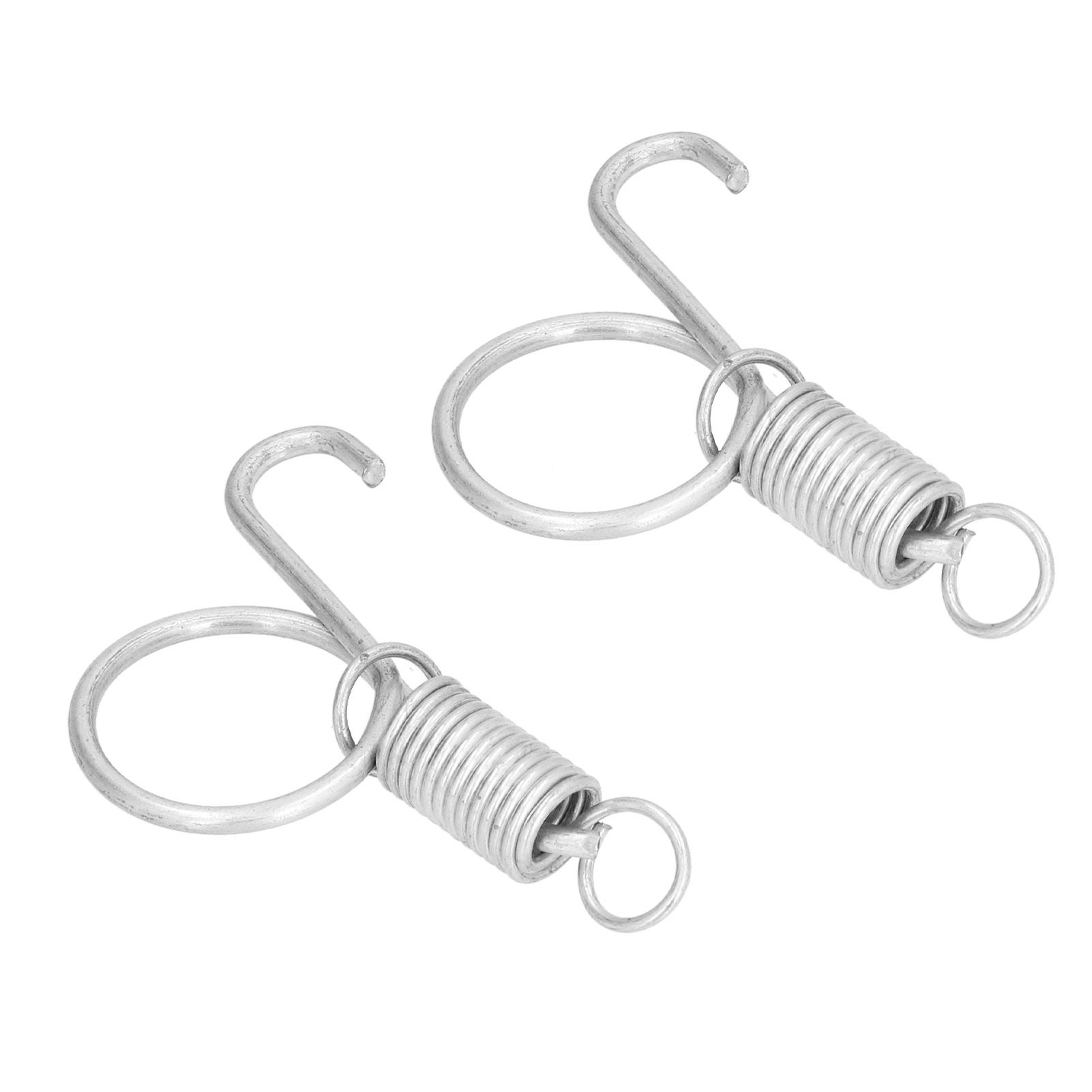 20PCS Cage Door Spring Hook Metal Finger Spring Latch Hook for Fixing Rabbit Pet Cage Door Farming EquipmentS 6x2.1cm - Image 4