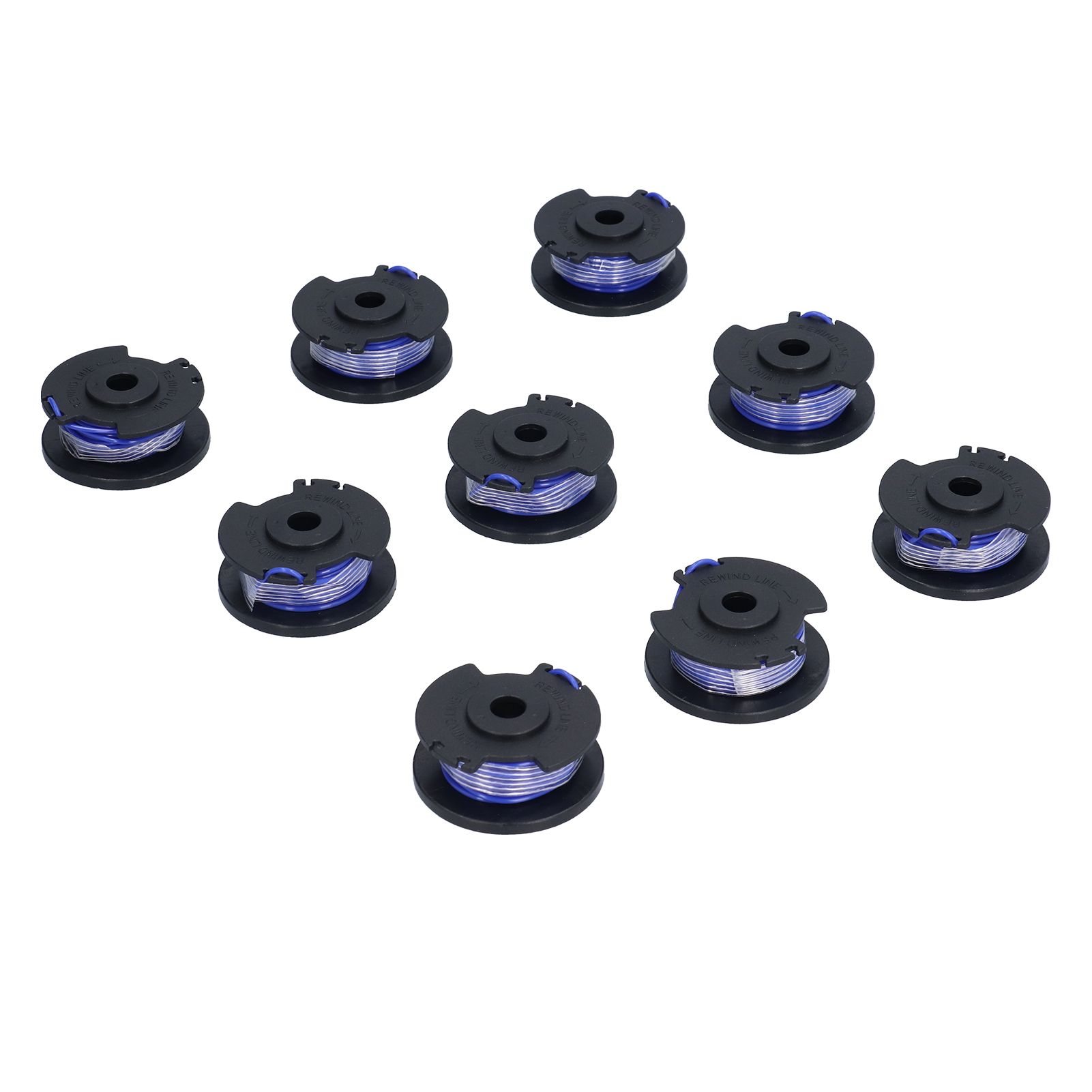 9Pcs Trimmer Spool Line with Cap Replacement Parts Fit for Ryobi 18/24/40V Lawn Mower - Image 4