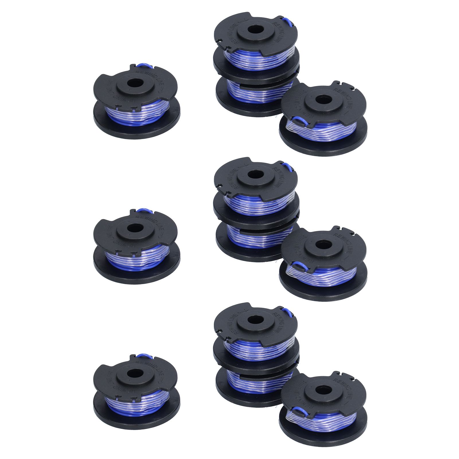 9Pcs Trimmer Spool Line with Cap Replacement Parts Fit for Ryobi 18/24/40V Lawn Mower - Image 7