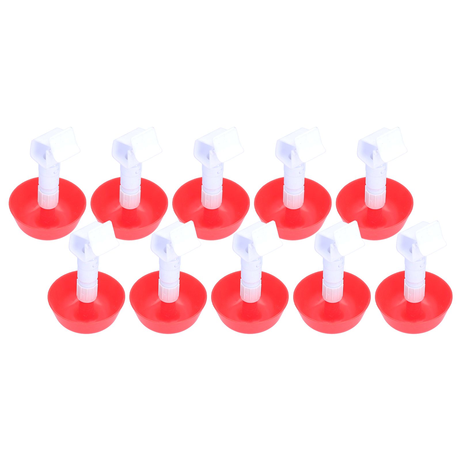 10Pcs Chick Water Drinker Bowl Plastic Poultry Farm Drinking Cups Watering System Supplies - Image 3