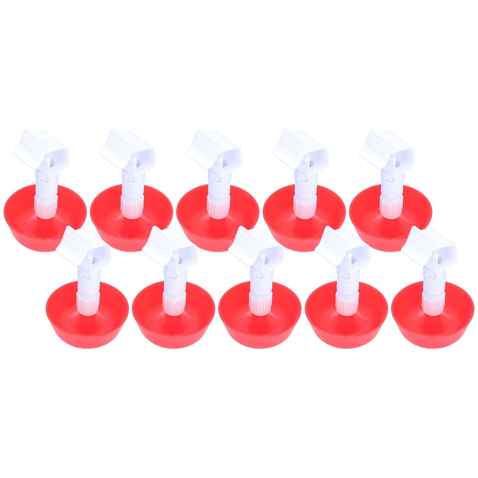 10Pcs Chick Water Drinker Bowl Plastic Poultry Farm Drinking Cups Watering System Supplies - Image 4