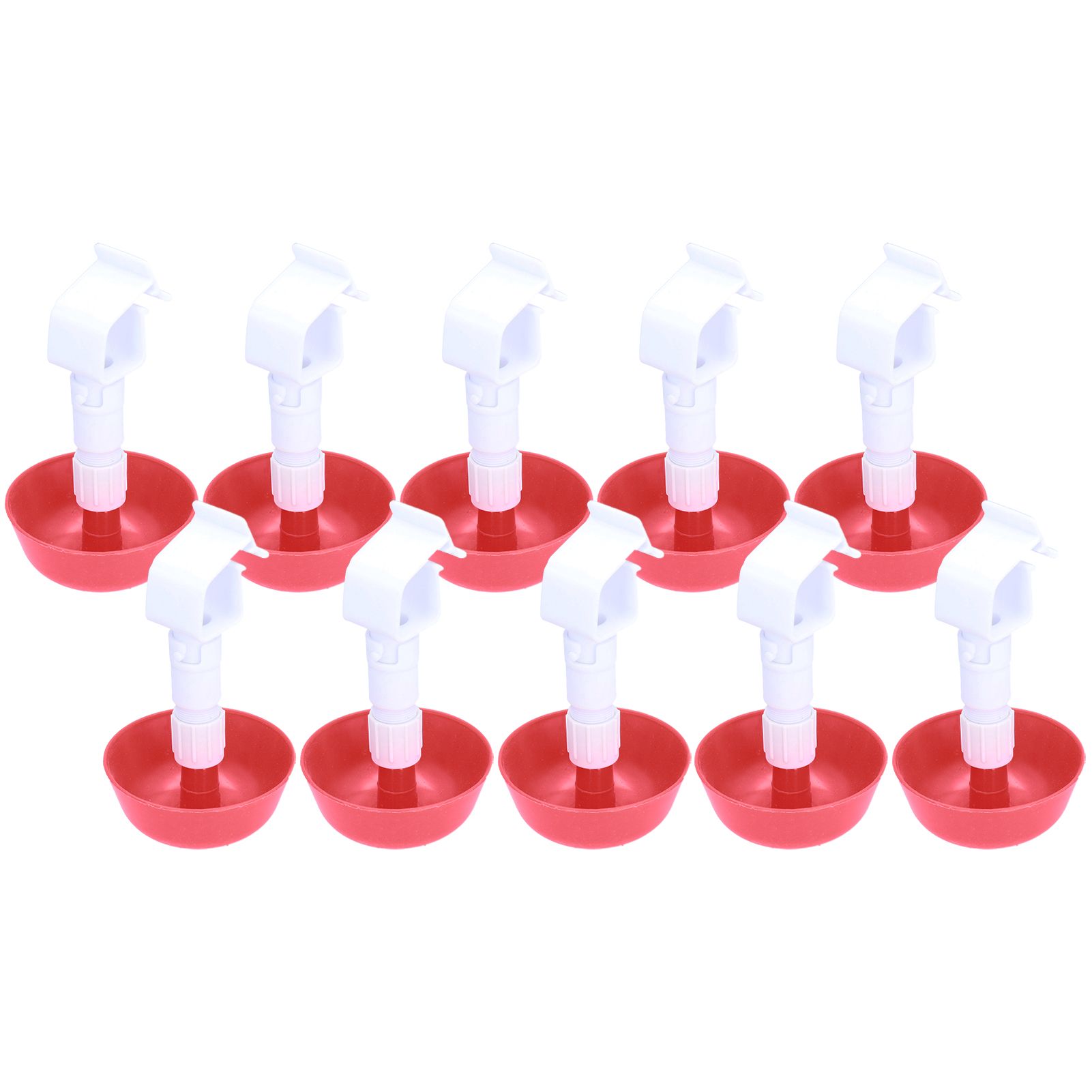 10Pcs Chick Water Drinker Bowl Plastic Poultry Farm Drinking Cups Watering System Supplies - Image 8
