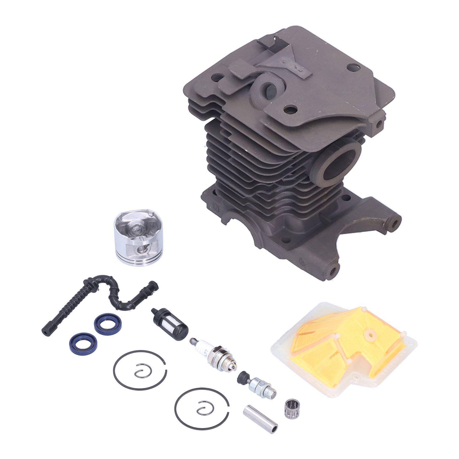 46mm Cylinder Piston Air Filter Oil Seals Pressure Relief Valve Set for Stihl MS270 MS280 Chainsaw - Image 2