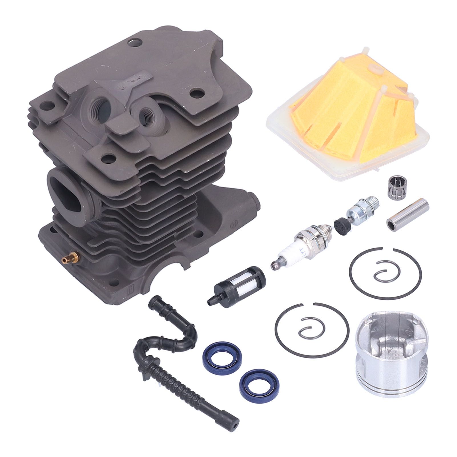 46mm Cylinder Piston Air Filter Oil Seals Pressure Relief Valve Set for Stihl MS270 MS280 Chainsaw - Image 3