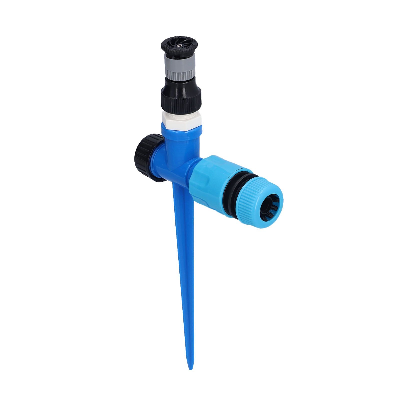 Lawn Sprinkler 1/2 in 360° Rotatable Adjustable Irrigation Sprayer with Ground Spike for Fruit Trees Shrubs Greenhouses - Image 2
