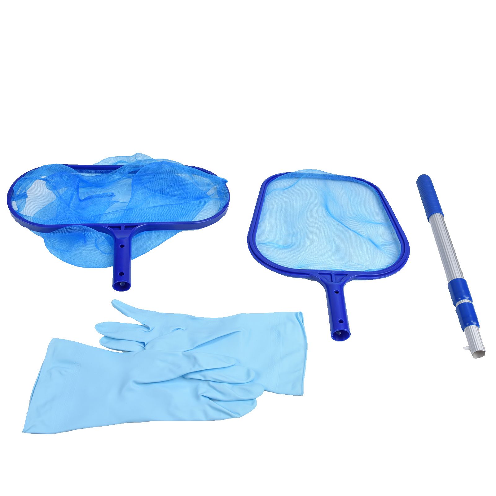 Pool Skimmer Net Quick Effective Removal Safe Easily Use Complete Tools Deep Skimmer Net Kit for Swimming Pool - Image 1