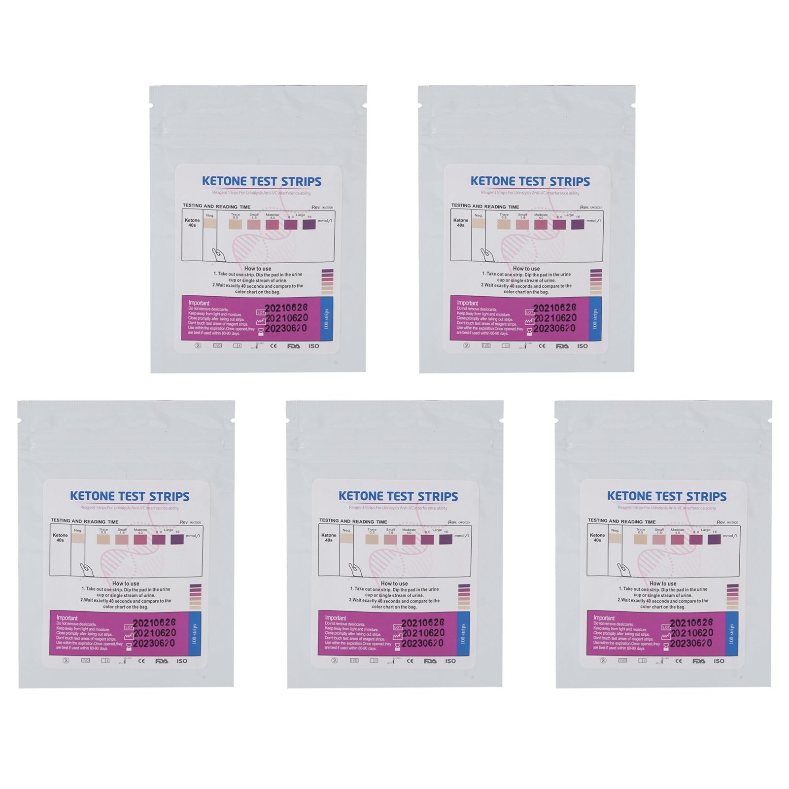 5 Packs Pool Test Strips Fast Detection Easily Read Clear Results Reliable Uric Acid Test Paper for Swimming Pools Spas - Image 1