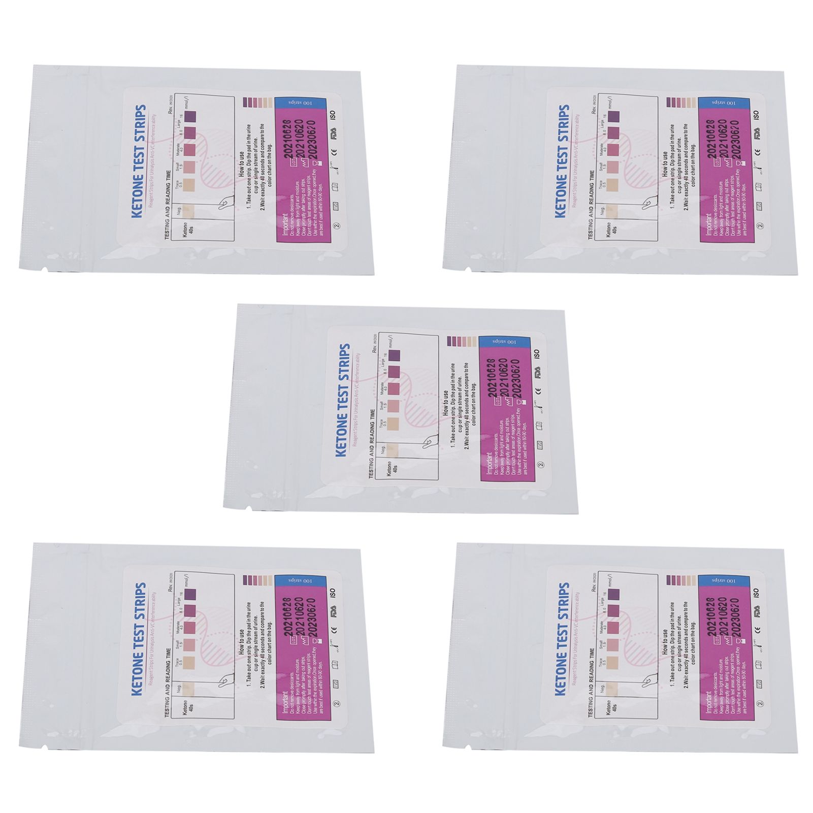5 Packs Pool Test Strips Fast Detection Easily Read Clear Results Reliable Uric Acid Test Paper for Swimming Pools Spas - Image 2