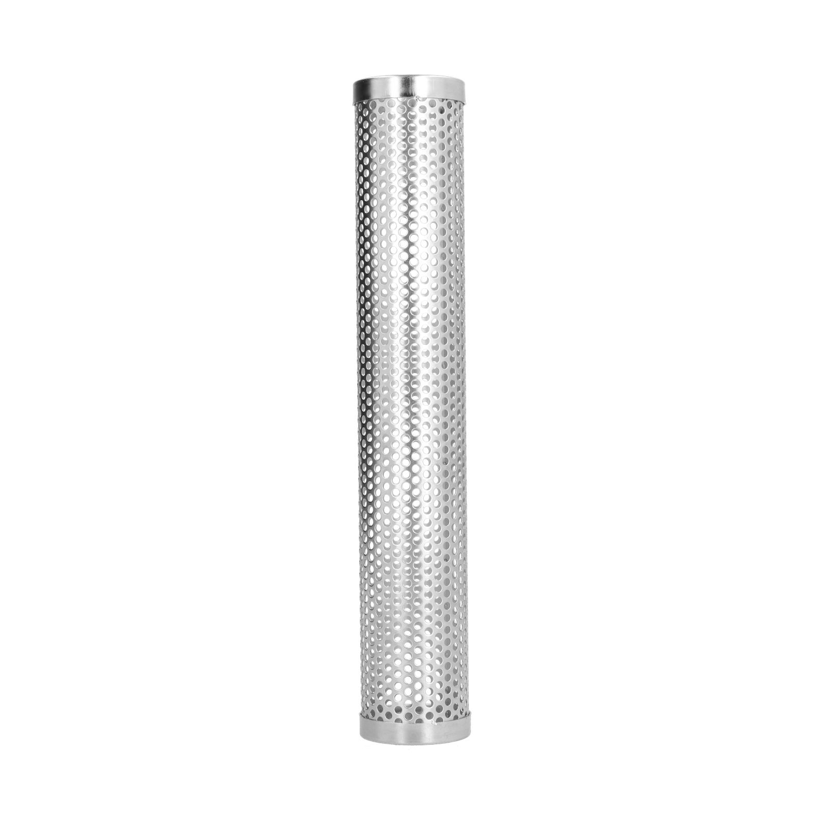 Smoker Box Cylindrical Detachable Large Capacity Fruit Wood BBQ Pellet Smoker Tube for Outdoor CampingL 30.6x5.3cm - Image 1