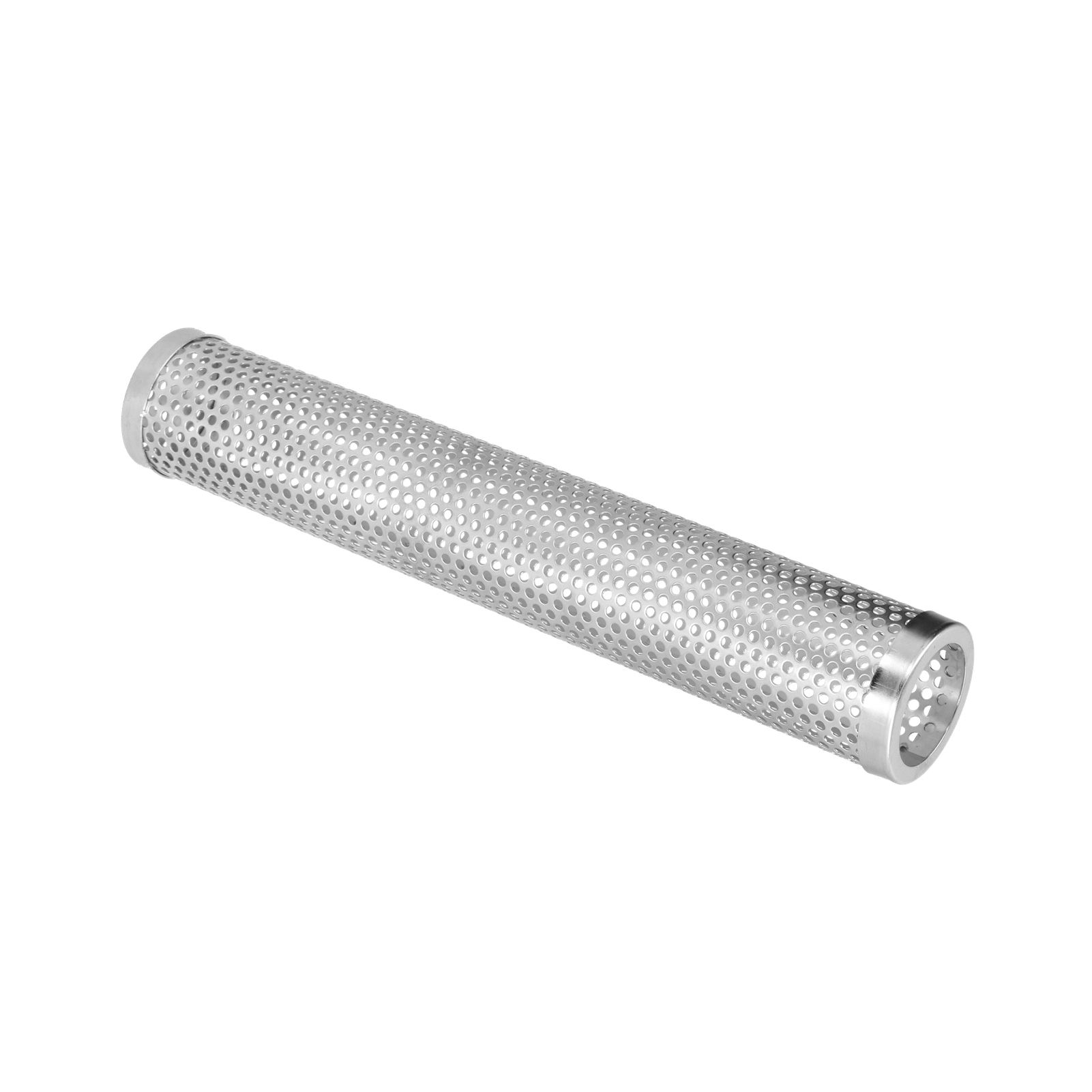 Smoker Box Cylindrical Detachable Large Capacity Fruit Wood BBQ Pellet Smoker Tube for Outdoor CampingL 30.6x5.3cm - Image 4