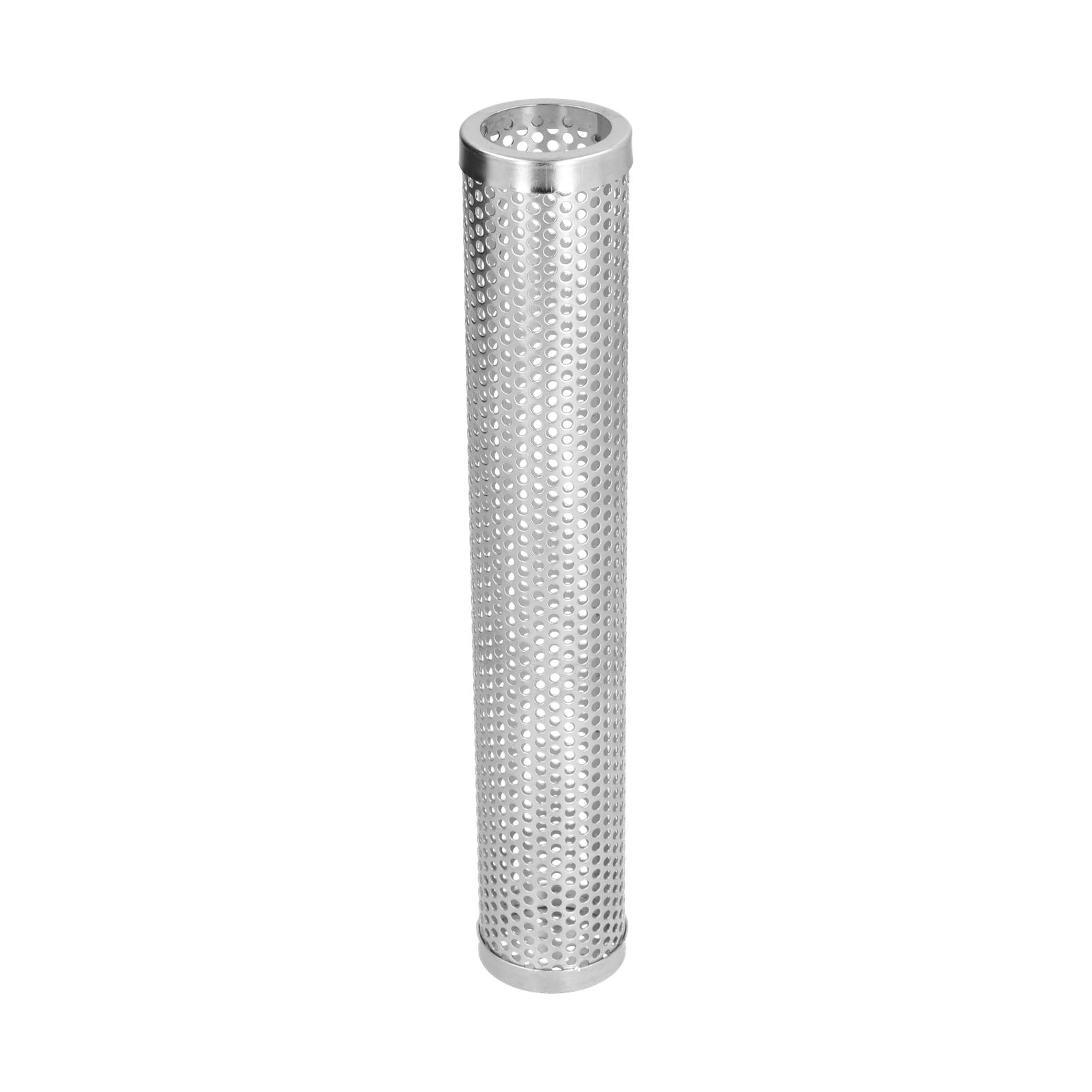 Smoker Box Cylindrical Detachable Large Capacity Fruit Wood BBQ Pellet Smoker Tube for Outdoor CampingL 30.6x5.3cm - Image 5