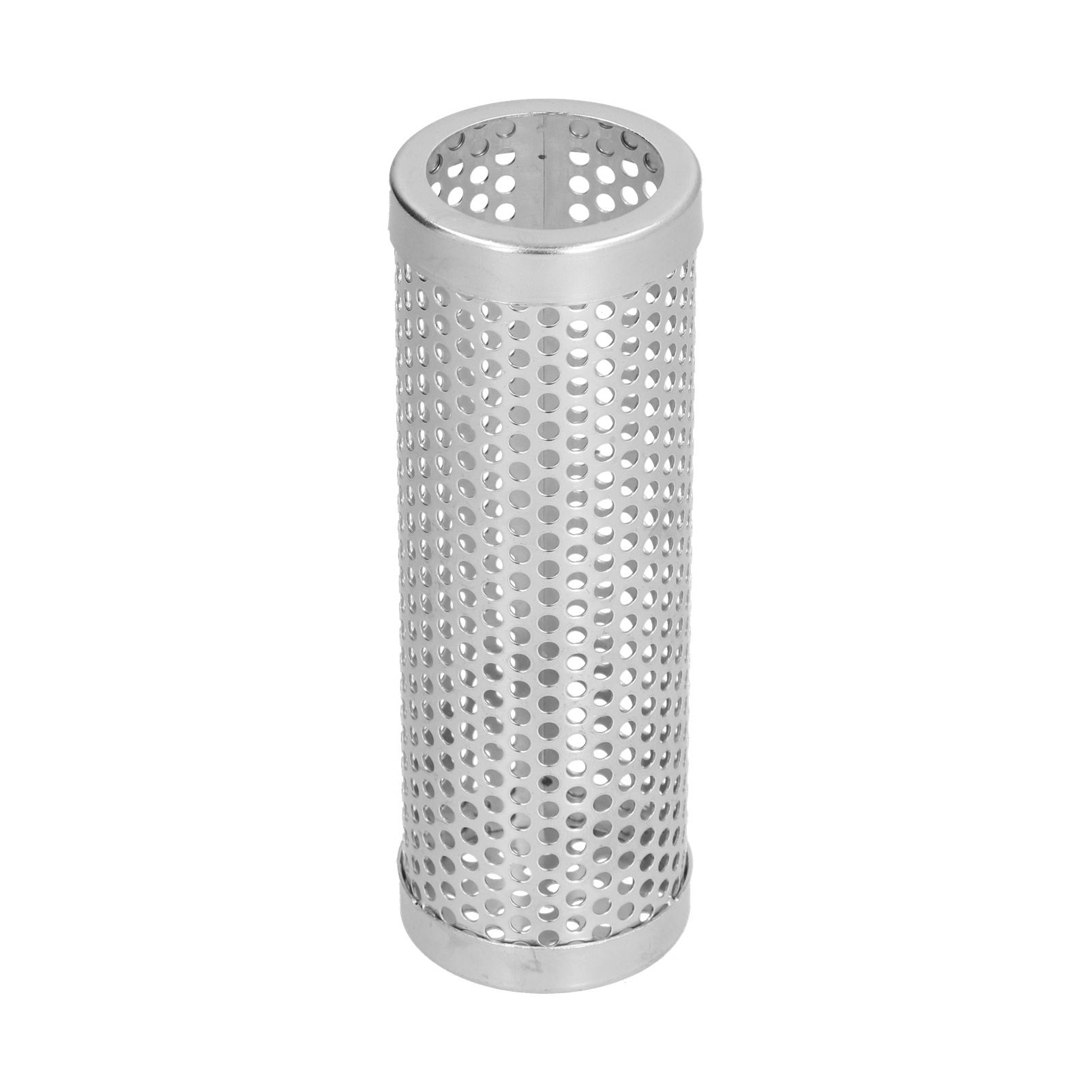 Smoker Box Cylindrical Detachable Large Capacity Fruit Wood BBQ Pellet Smoker Tube for Outdoor CampingS 15.3x5.3cm - Image 2