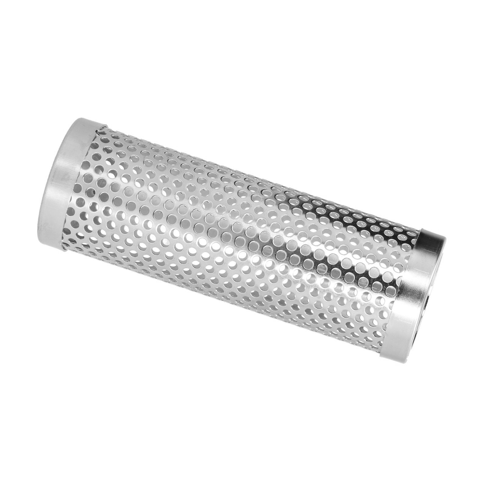 Smoker Box Cylindrical Detachable Large Capacity Fruit Wood BBQ Pellet Smoker Tube for Outdoor CampingS 15.3x5.3cm - Image 4
