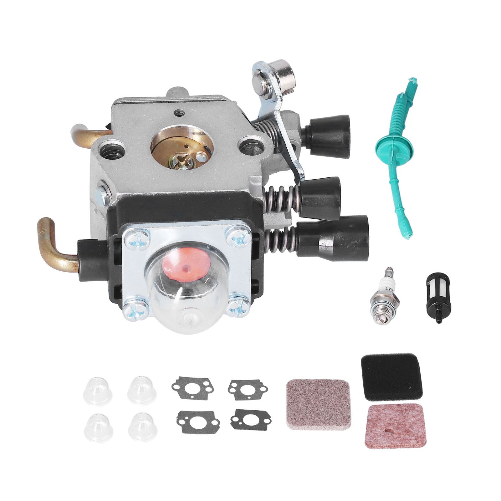 Carburetor Air Filter Spark Plug Tubing Assembly Set C1QS97 for STIHL FS38 FS45 FS46 FS55 KM55 HL45 FS45L - Image 1