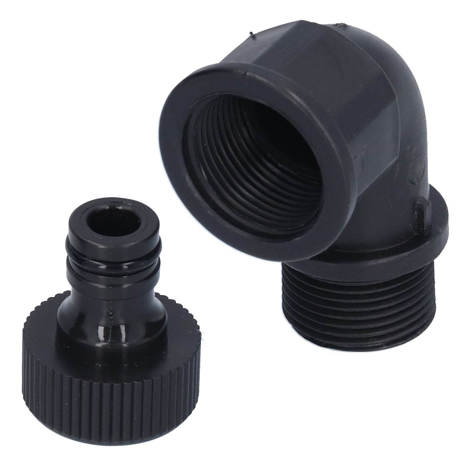 2Set Elbow Connector Durable Adaptable Hose Adapter with Nipple Connector for Garden Outdoor(G3/4 Directional Elbow Female and Male Thread Nipple ) - Image 3