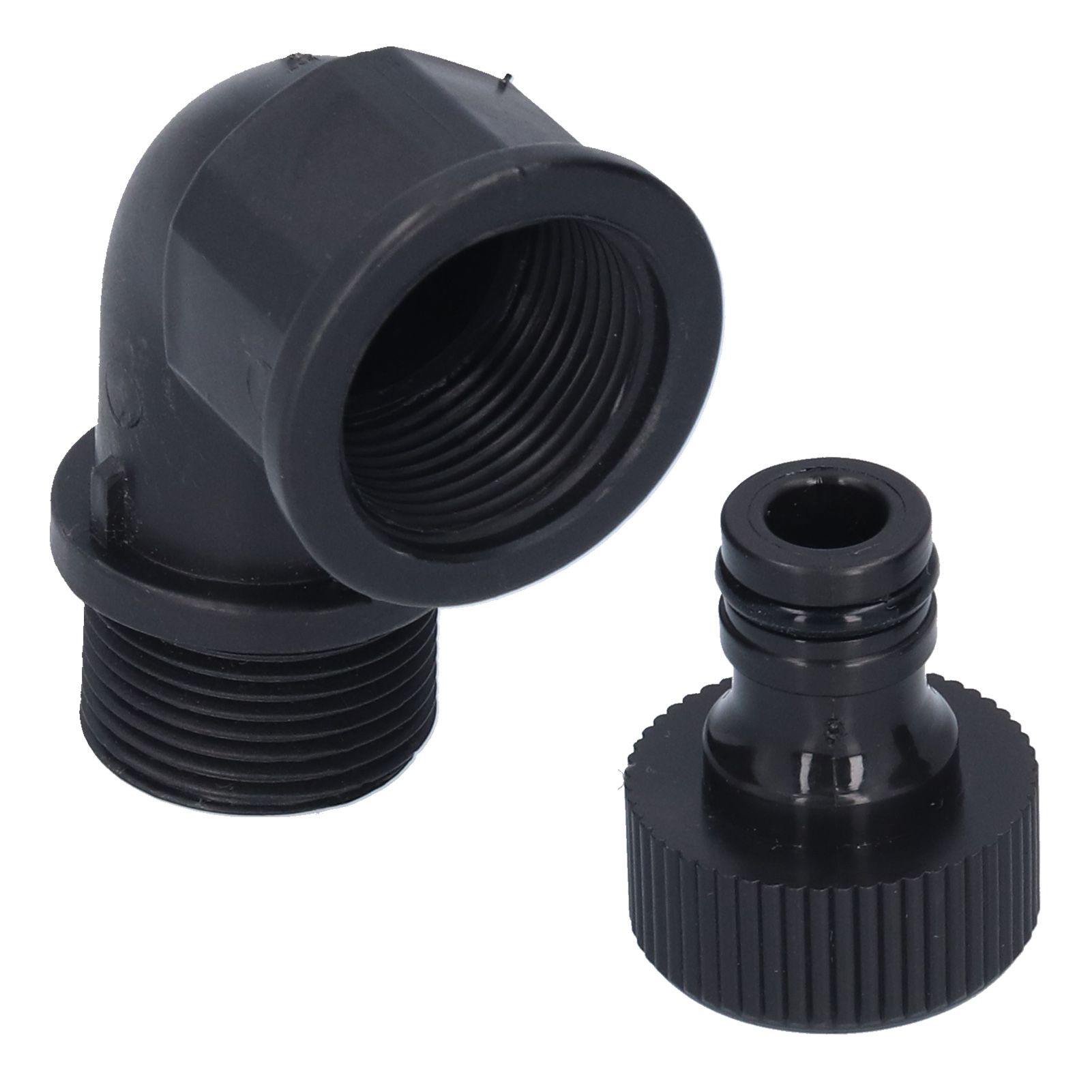 2Set Elbow Connector Durable Adaptable Hose Adapter with Nipple Connector for Garden Outdoor(G3/4 Directional Elbow Female and Male Thread Nipple ) - Image 4