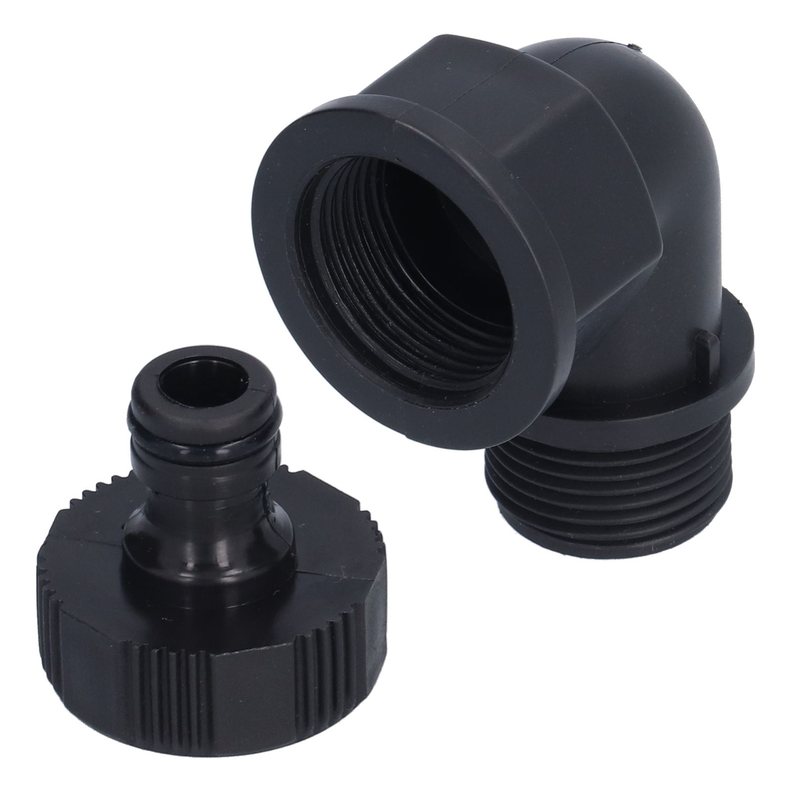 2Set Elbow Connector Durable Adaptable Hose Adapter with Nipple Connector for Garden Outdoor(G1 Directional Elbow Female and Male Thread Nipple ) - Image 4