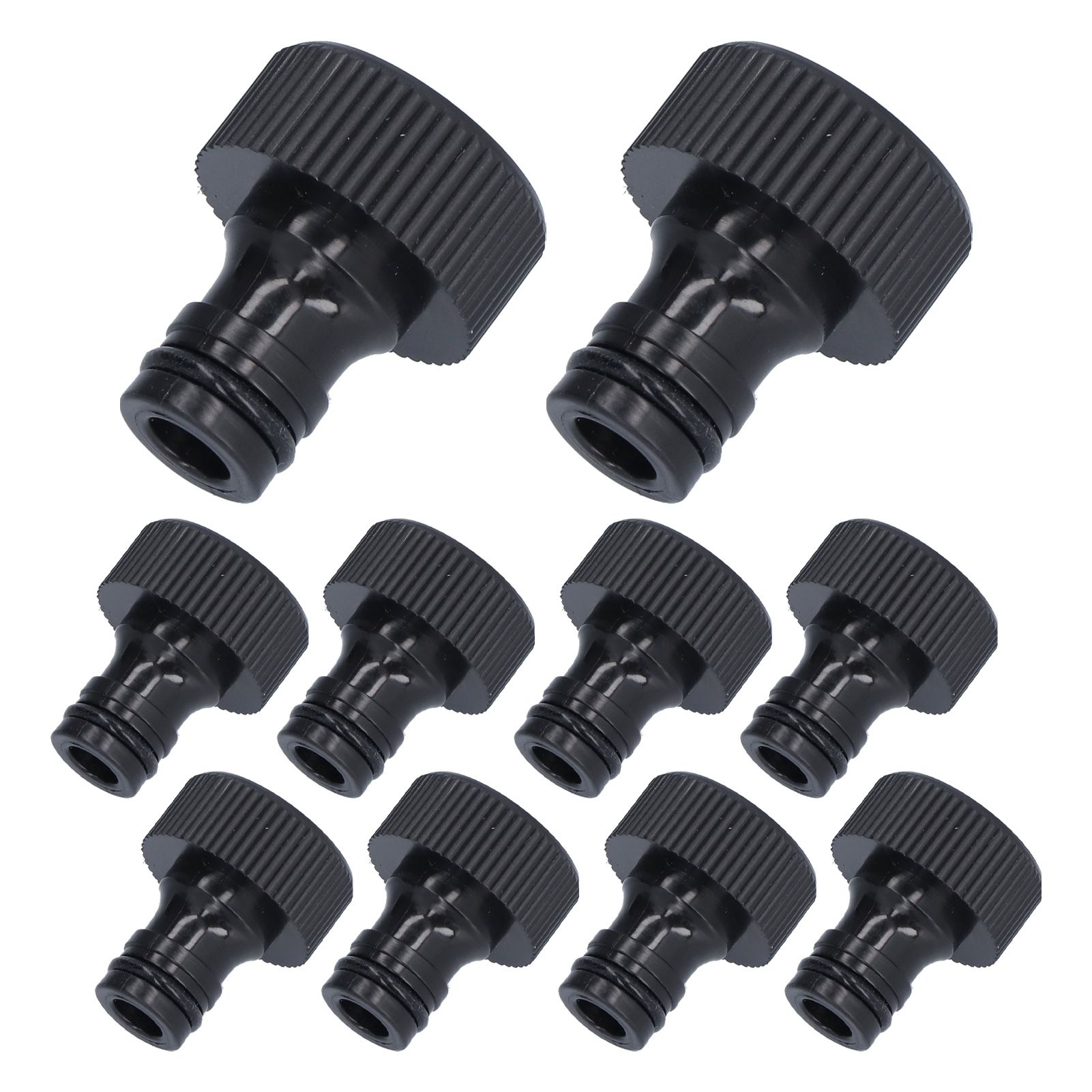 10Pcs 15mm Thread Adapter Plastic Sealable Durable Hose Connector for Courtyard GardenG3/4 Female Thread - Image 1