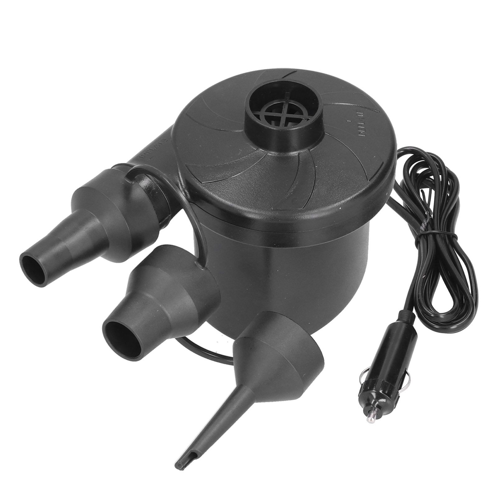 12V Air Pump ABS Electric Inflation Pump with 3 Nozzles Powerful Portable for Inflatable Toy Boat - Image 4