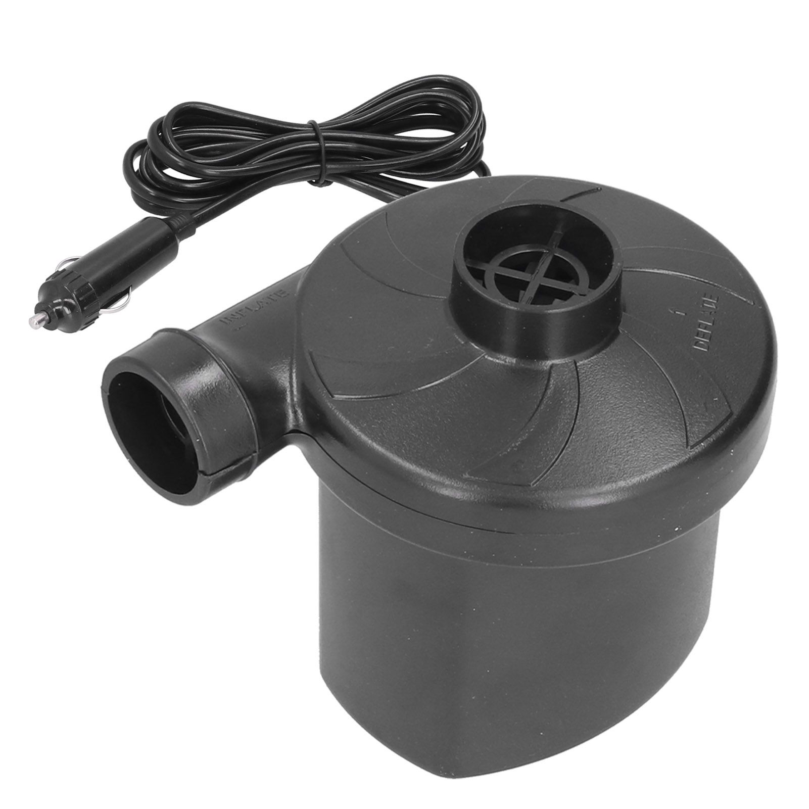 12V Air Pump ABS Electric Inflation Pump with 3 Nozzles Powerful Portable for Inflatable Toy Boat - Image 6