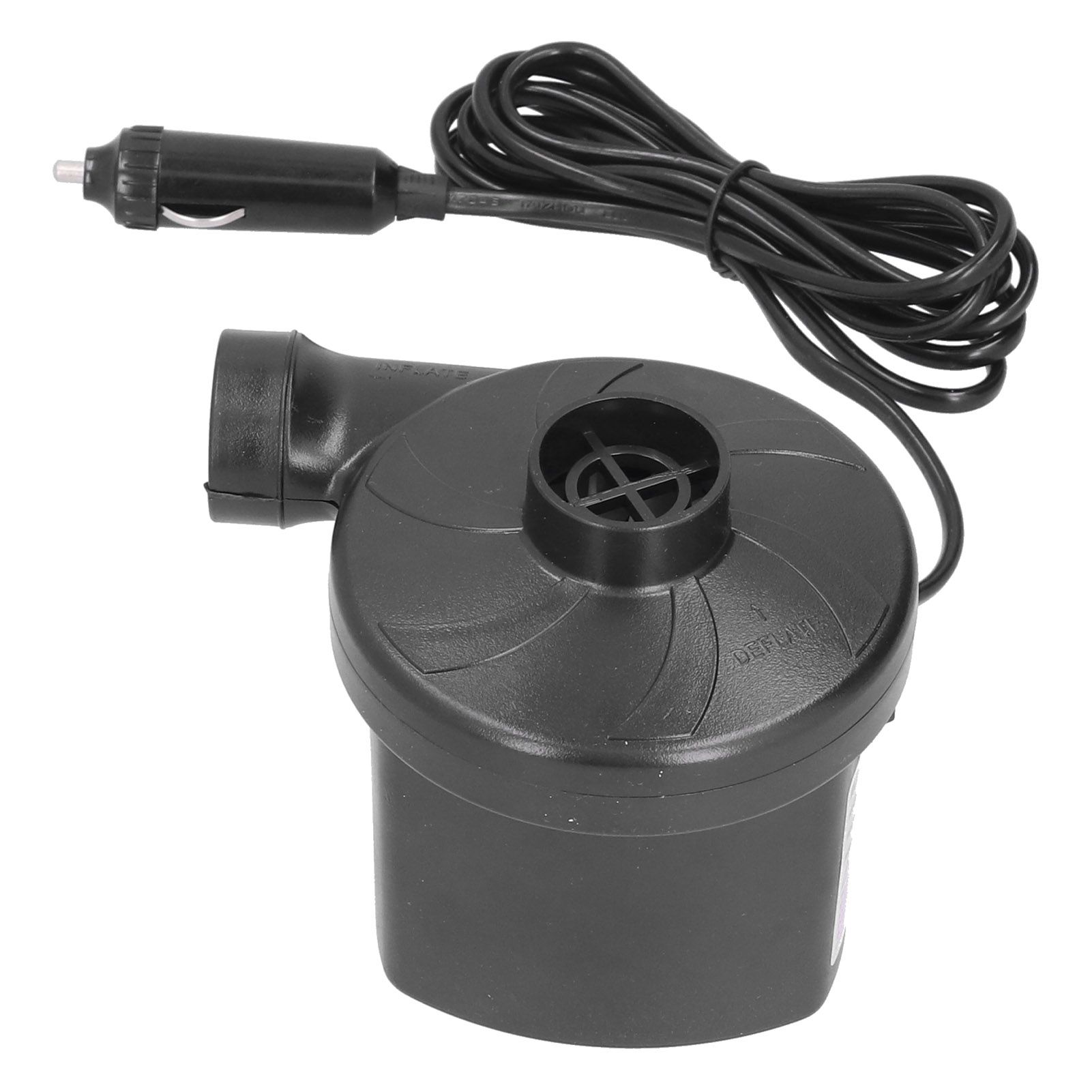 12V Air Pump ABS Electric Inflation Pump with 3 Nozzles Powerful Portable for Inflatable Toy Boat - Image 7
