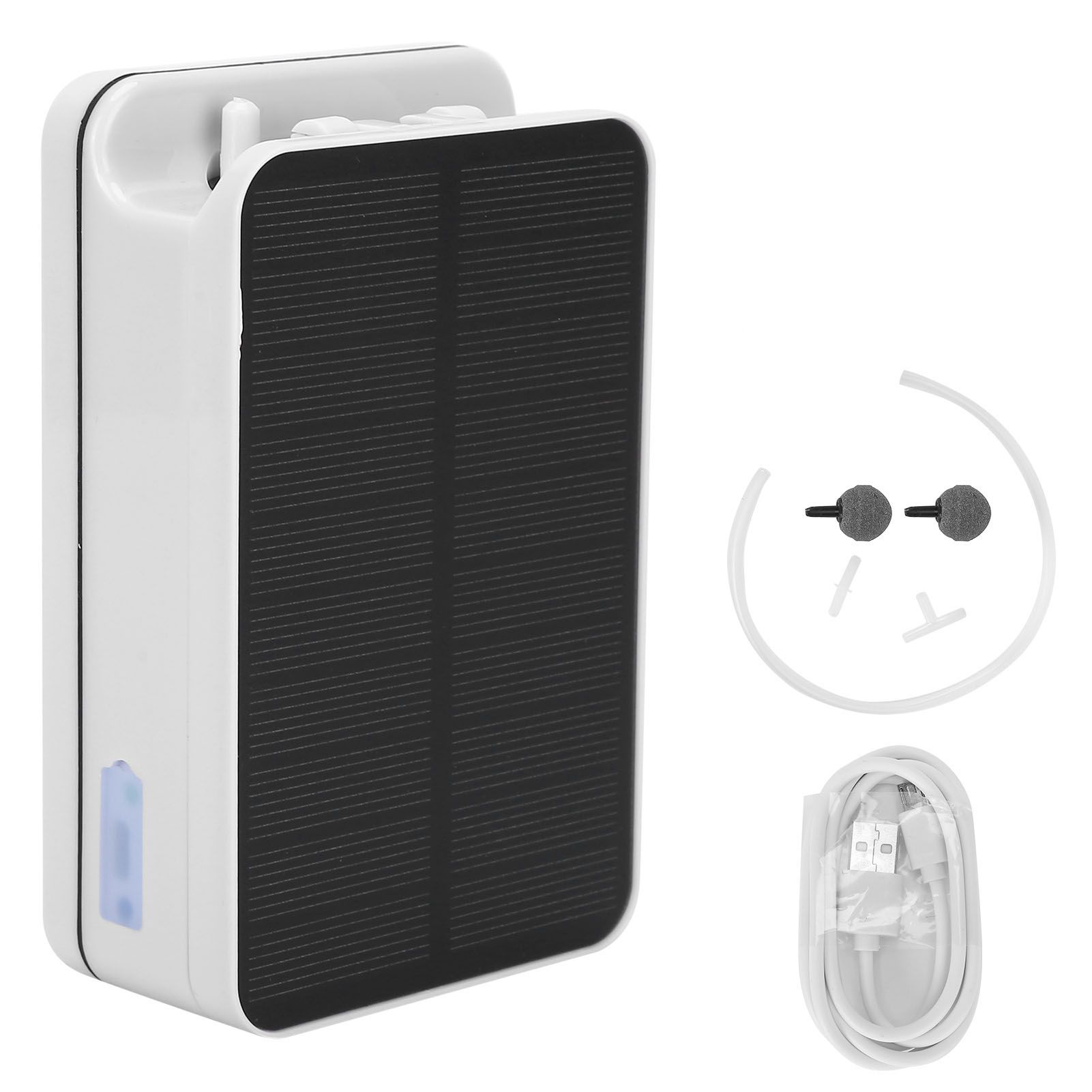 Solar Pond Pump Portable 2200mAh Large Capacity Battery Overcharge Protection Air Pump - Image 1