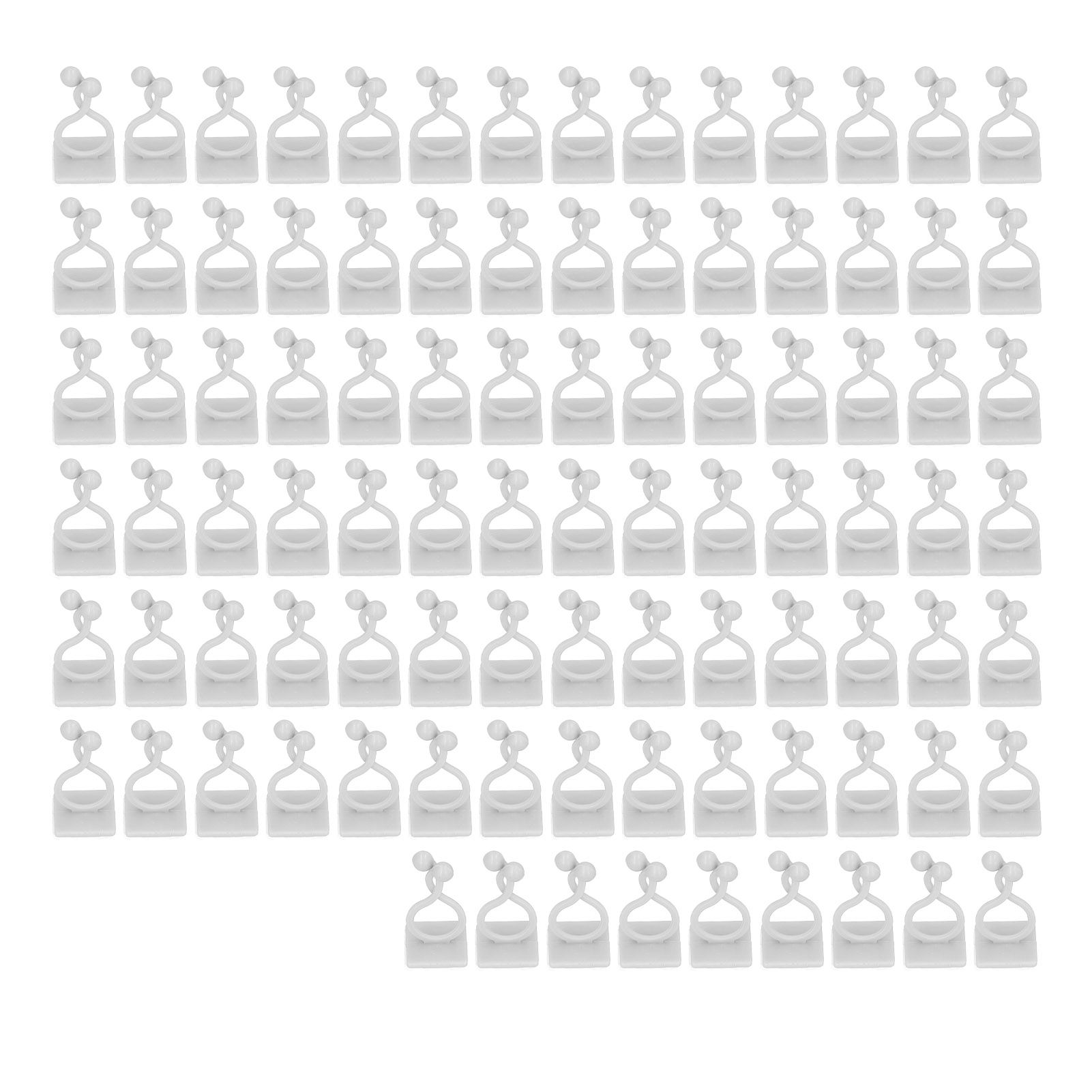 100PCS Plant Climbing Wall Fixture Wall Vines Fixing Clip Self Adhesive Branch Fixture Securing ClipWhite - Image 3
