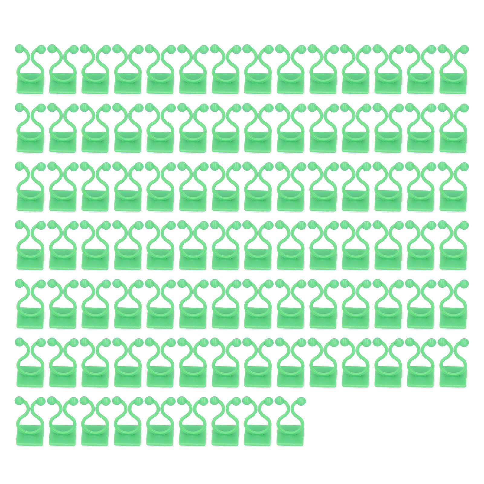 100PCS Plant Climbing Wall Fixture Wall Vines Fixing Clip Self Adhesive Branch Fixture Securing ClipGreen - Image 1