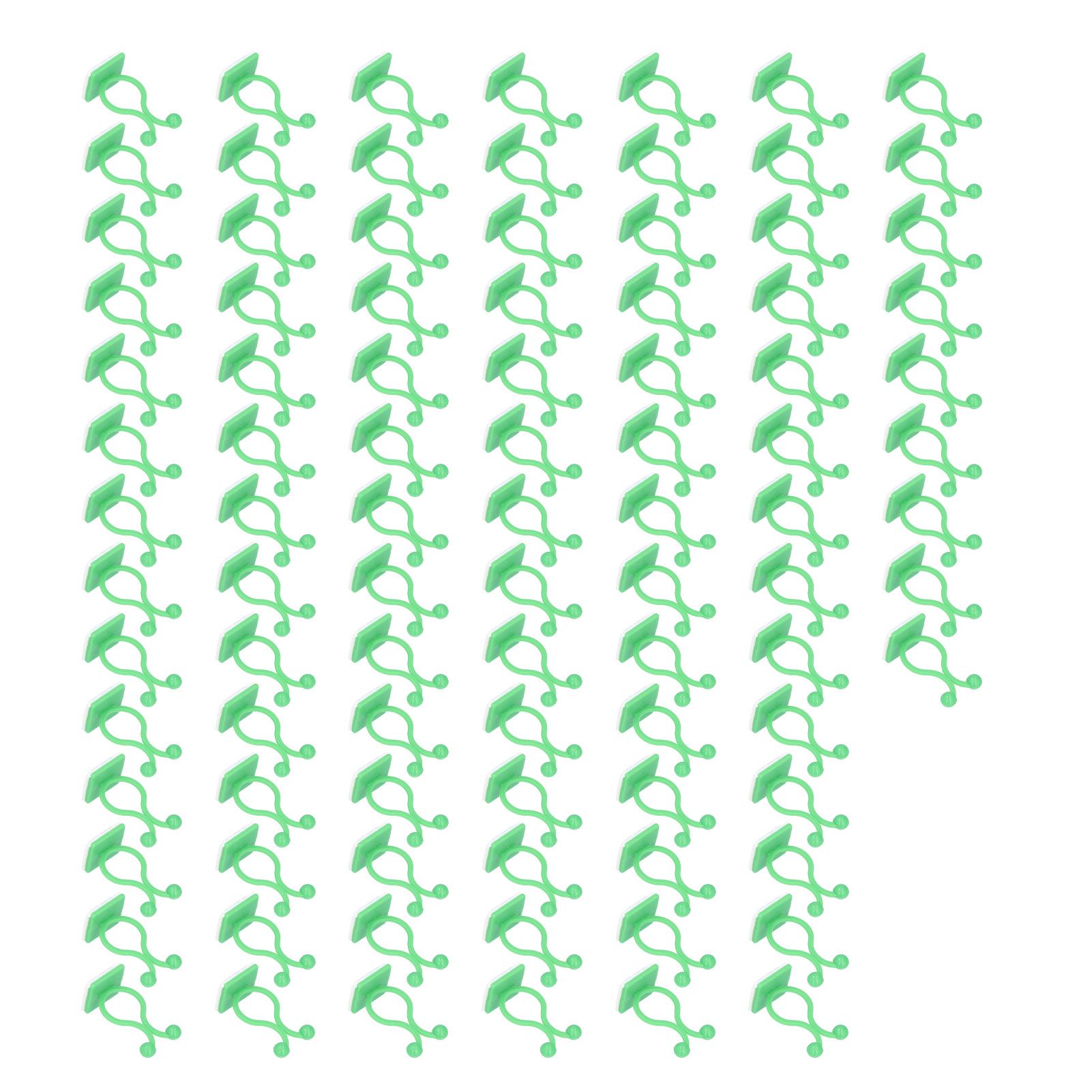 100PCS Plant Climbing Wall Fixture Wall Vines Fixing Clip Self Adhesive Branch Fixture Securing ClipGreen - Image 7
