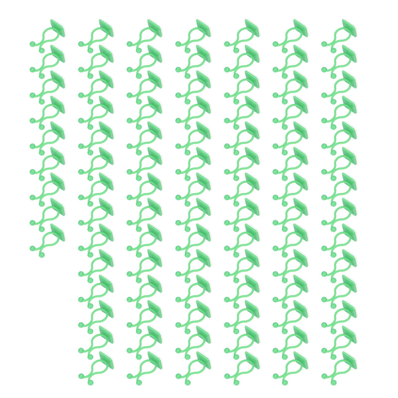 100PCS Plant Climbing Wall Fixture Wall Vines Fixing Clip Self Adhesive Branch Fixture Securing ClipGreen - Image 8