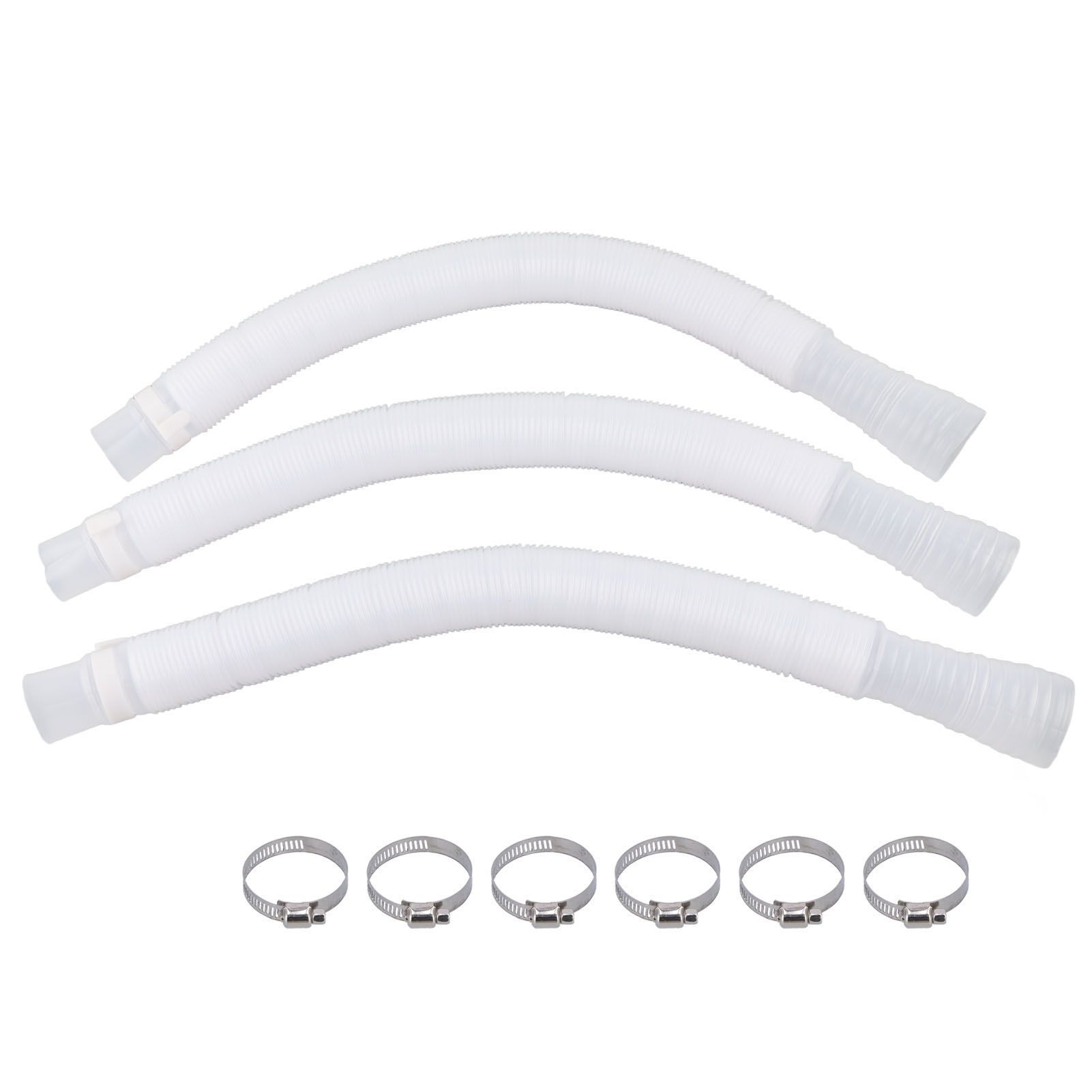 3Pcs Hose Polyethylene Plastic Replacement Pressure Resistant Leak Proof Pool Pump Hose - Image 1