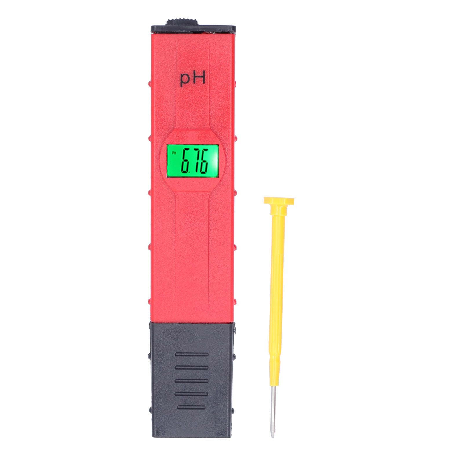 PH Tester Backlight Portable Digital PH Meter ATC High Accuracy Acidity Tester PH Test Pen for Water Soil Red - Image 1