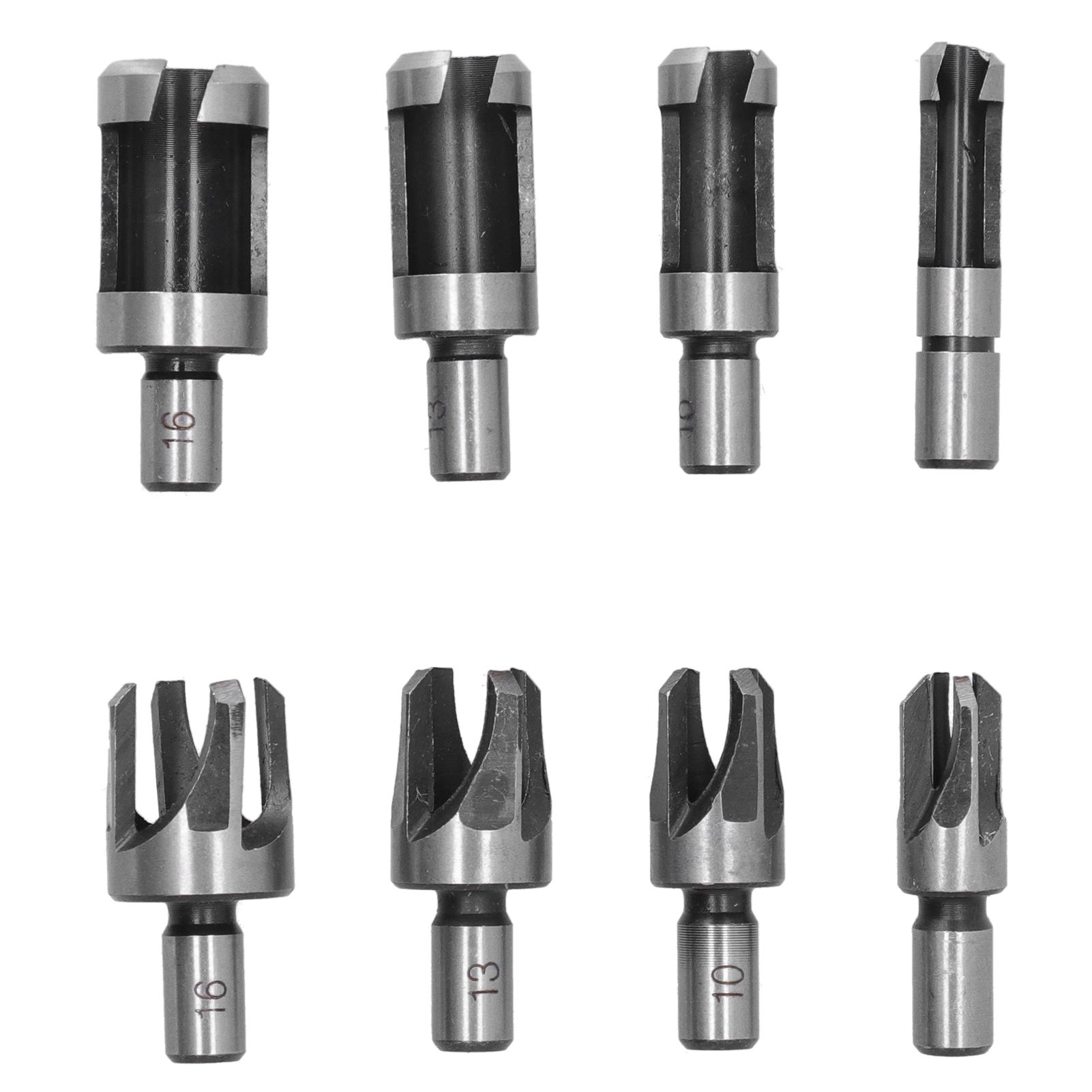 8Pcs Wood Plug Drill Bit Cutter Carbon Steel Industrial Barrel Claw Type Durable Wood Cutter for Electric Drill - Image 1