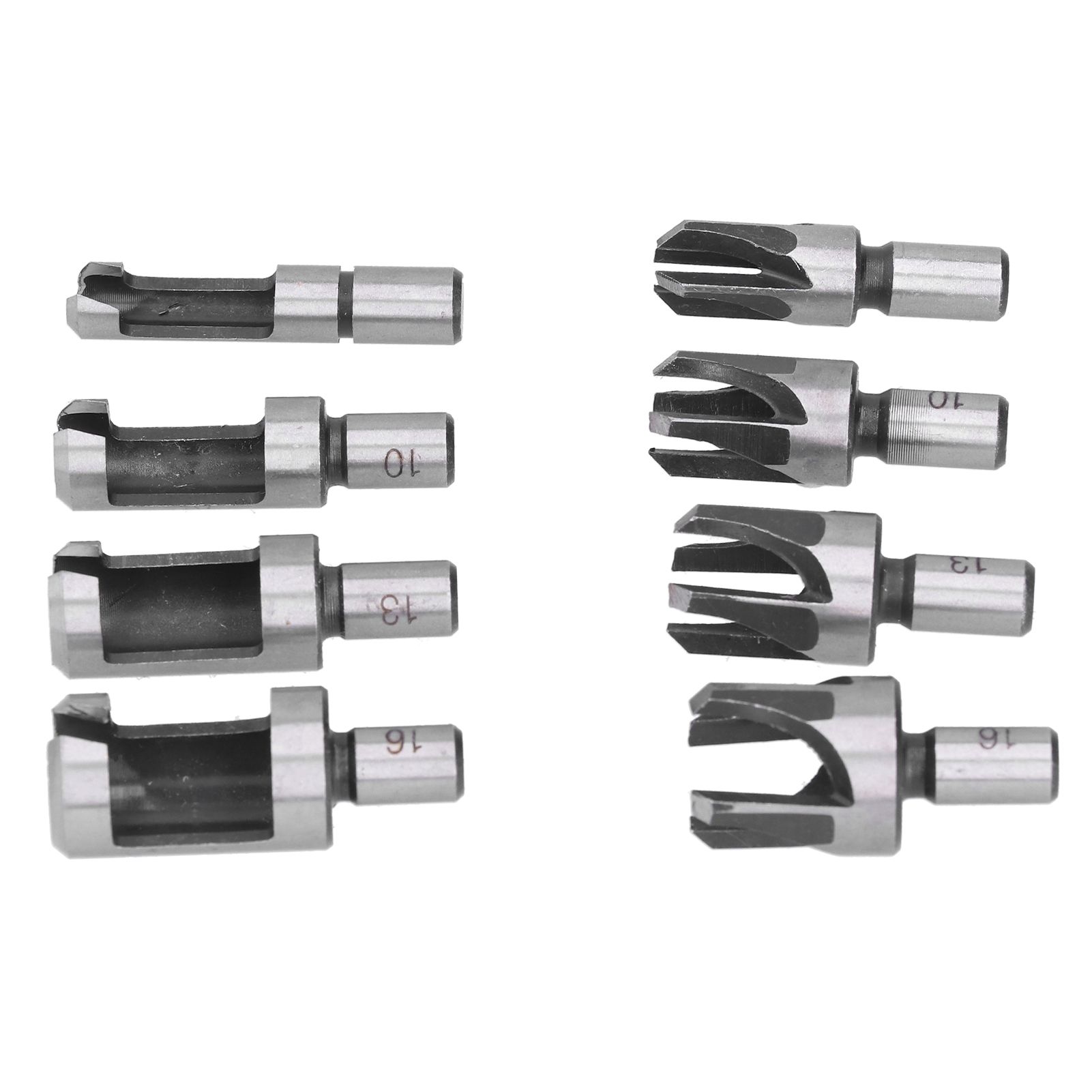 8Pcs Wood Plug Drill Bit Cutter Carbon Steel Industrial Barrel Claw Type Durable Wood Cutter for Electric Drill - Image 2