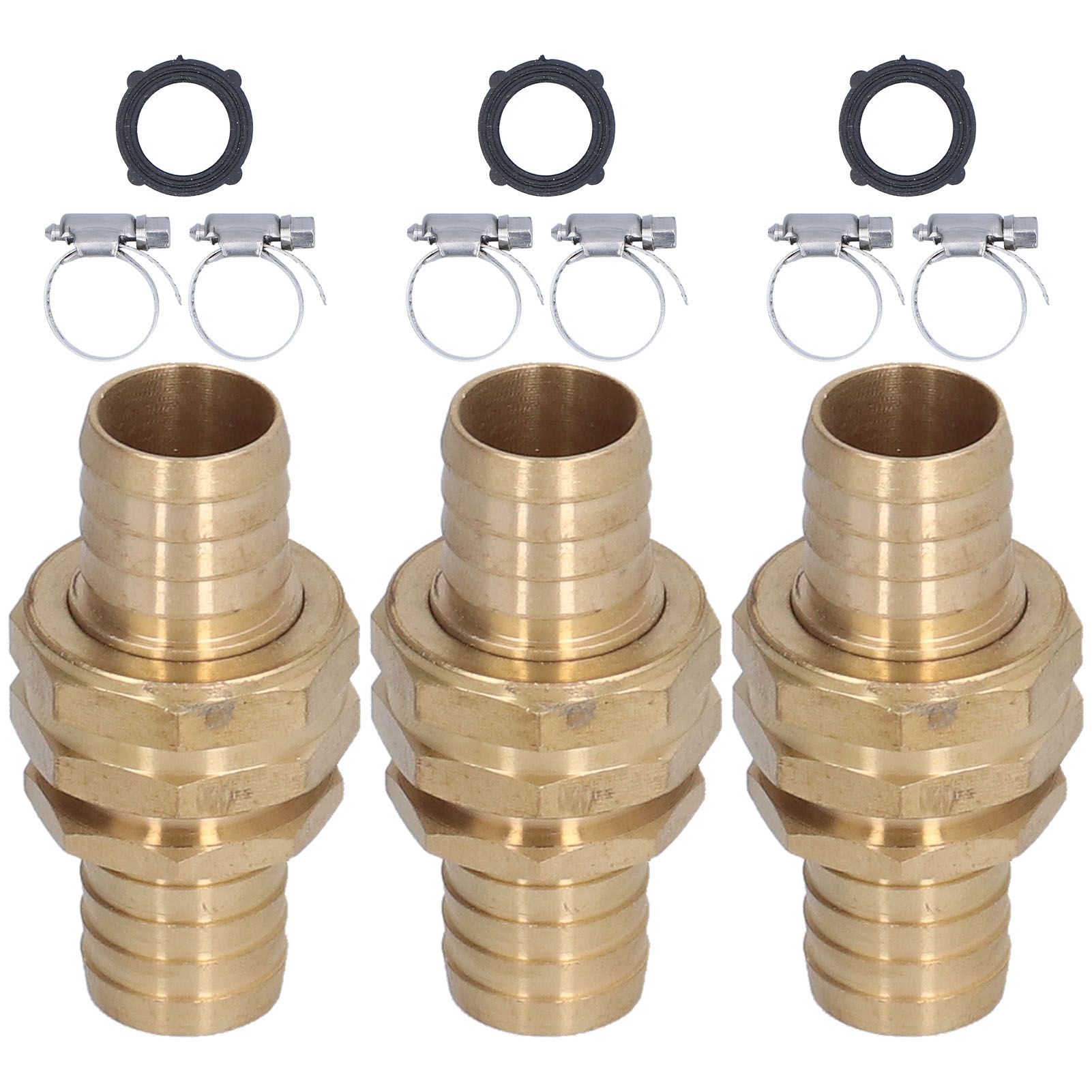 3 Set 3/4in Female Male Thread Garden Hose Repair Connector for 3/4in Or 5/8in Garden Hose Fitting - Image 6