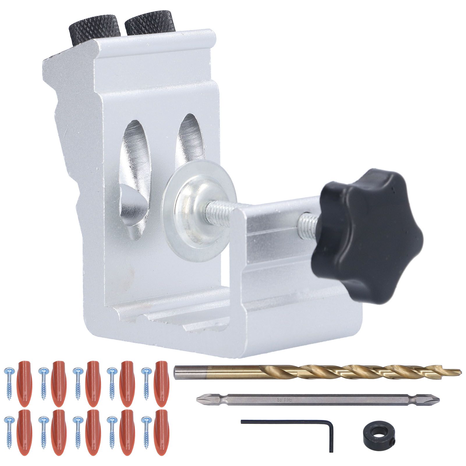 Adjustable Punch Locator Woodworking Inclined Hole Positioner Tool Kit Carpentry Accessory - Image 1