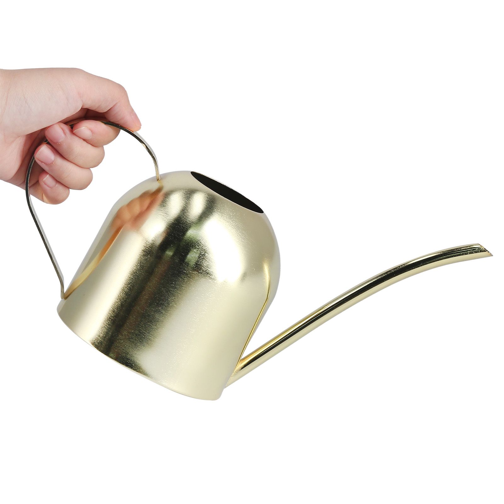 1000ML Watering Can Indoor Vintage Stainless Steel Succulent Flowers Plants Watering Kettle Pot Gold - Image 4